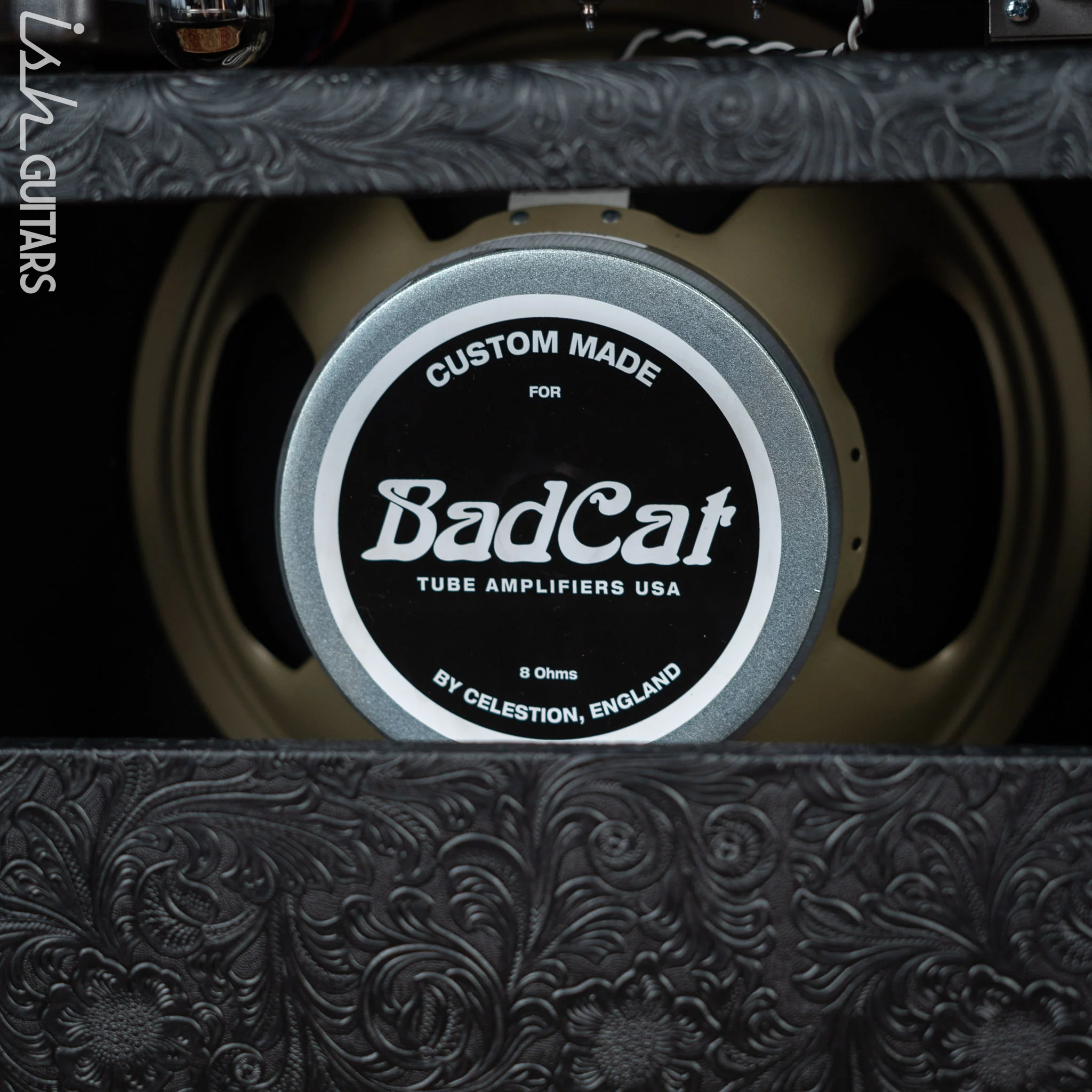Bad Cat Cub IV 15 Reverb Handwired 15-Watt 1x12 Guitar Combo Amplifier Western Tolex, Black & White Snakeskin - Image 8