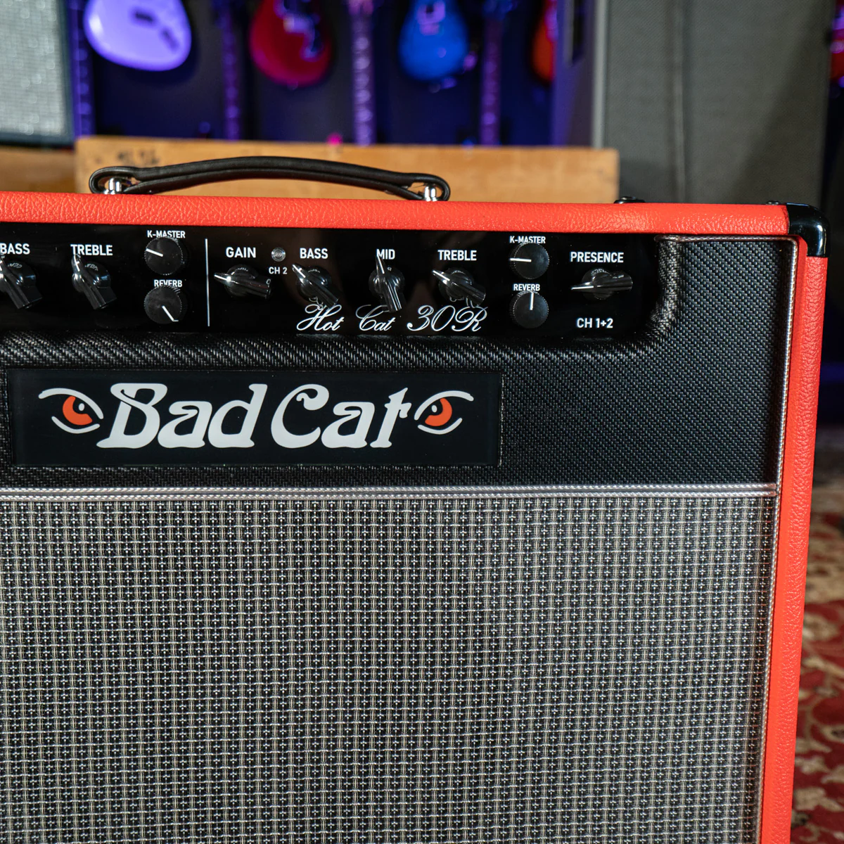 Bad Cat Hot Cat 30R Handwired Series 1x12" Combo Amp Custom Red Tolex - Image 3