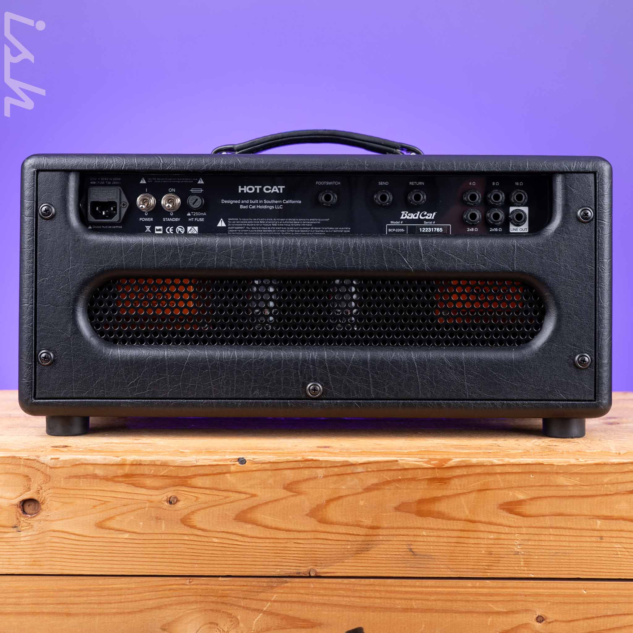 Bad Cat Hot Cat 45W Tube Guitar Amp Head Black - Image 4