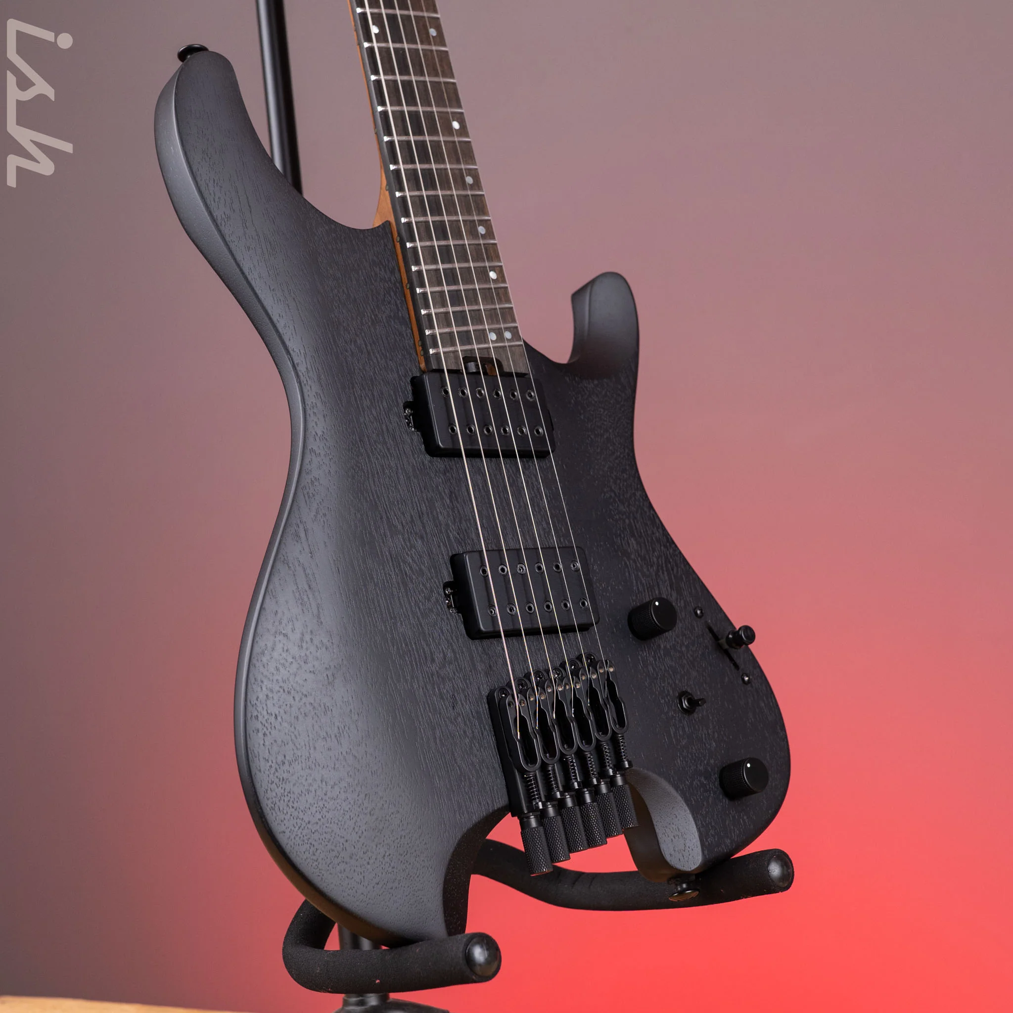 Ibanez Iron Label QX52B Electric Guitar Weathered Black - Image 3