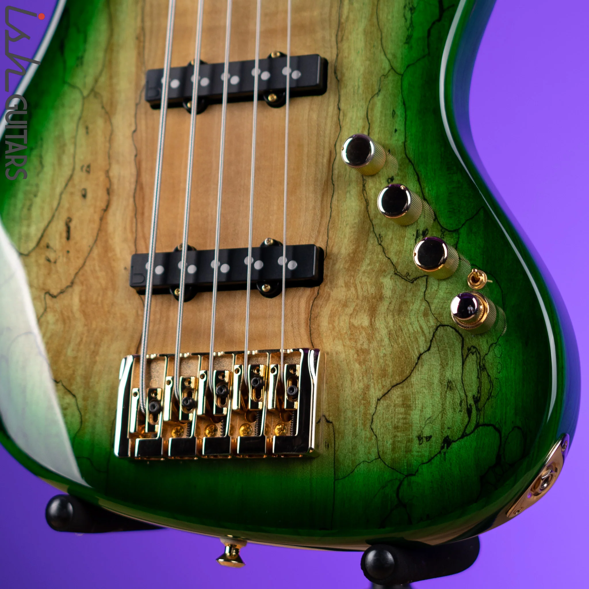 BassMods Fred Hammond FH-1960 Vintage Green Burst - Image 4
