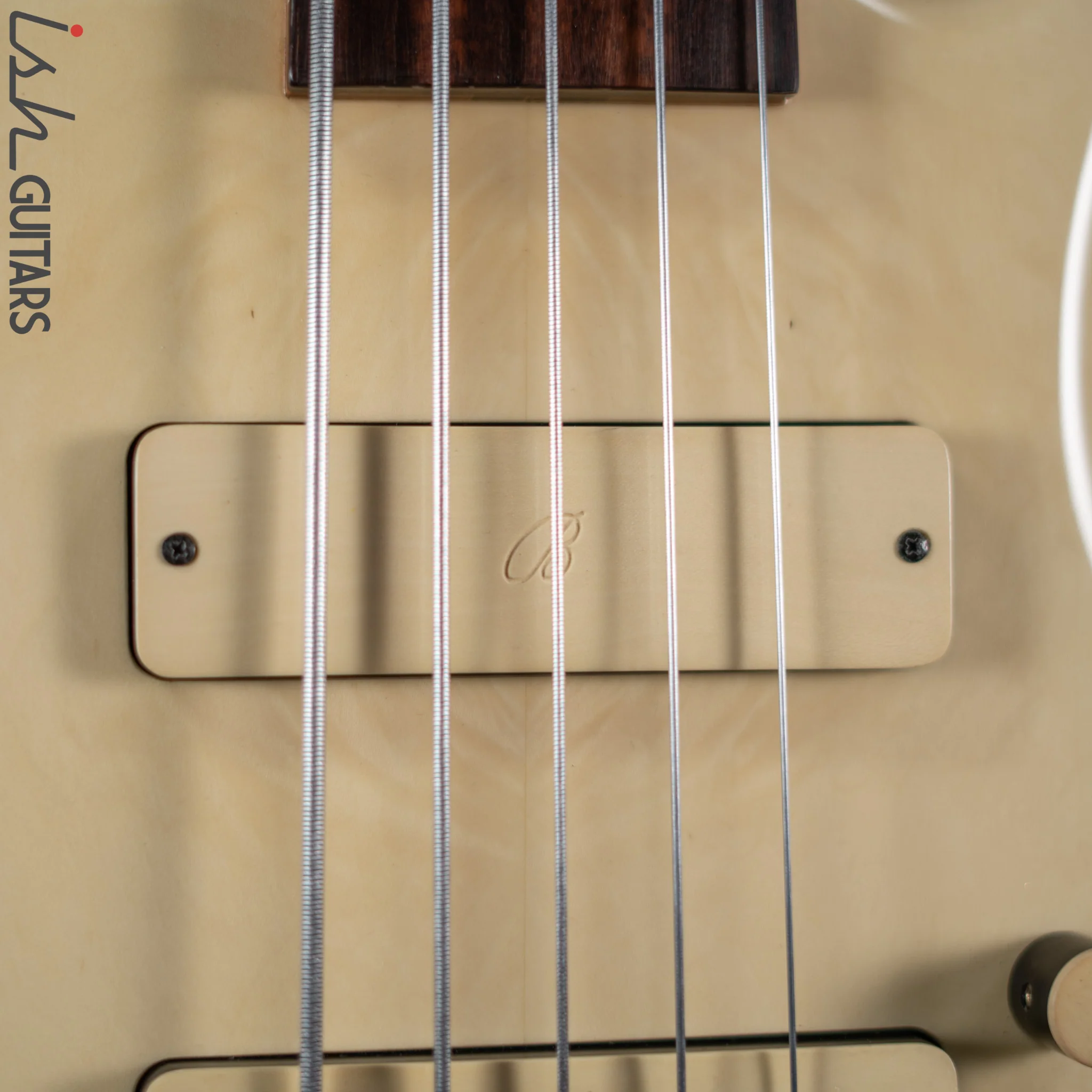 Benavente SCB Hollowbody Fretless 5 String Bass Natural - Image 7