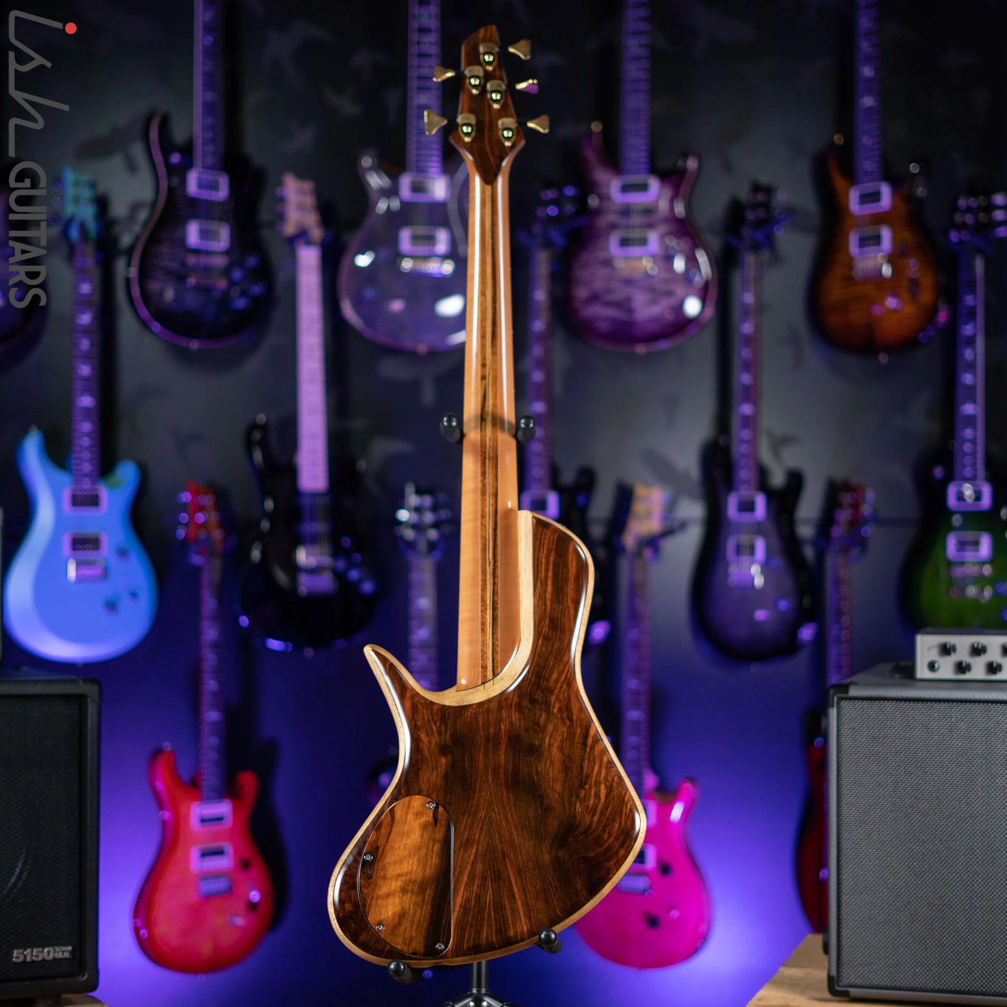 Benavente SCB Hollowbody Fretless 5 String Bass Natural - Image 8