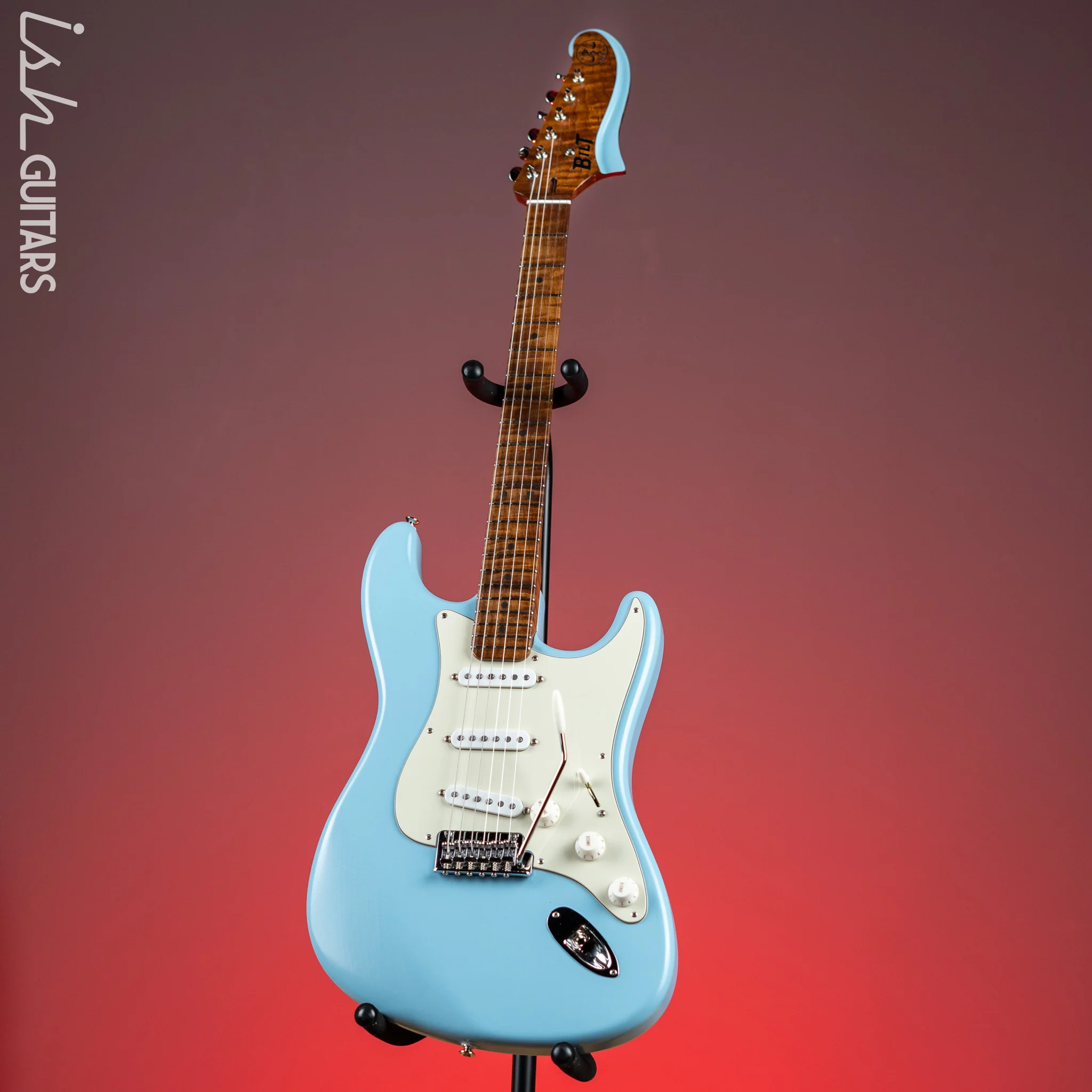 Bilt MERC Electric Guitar Daphne Blue - Image 2