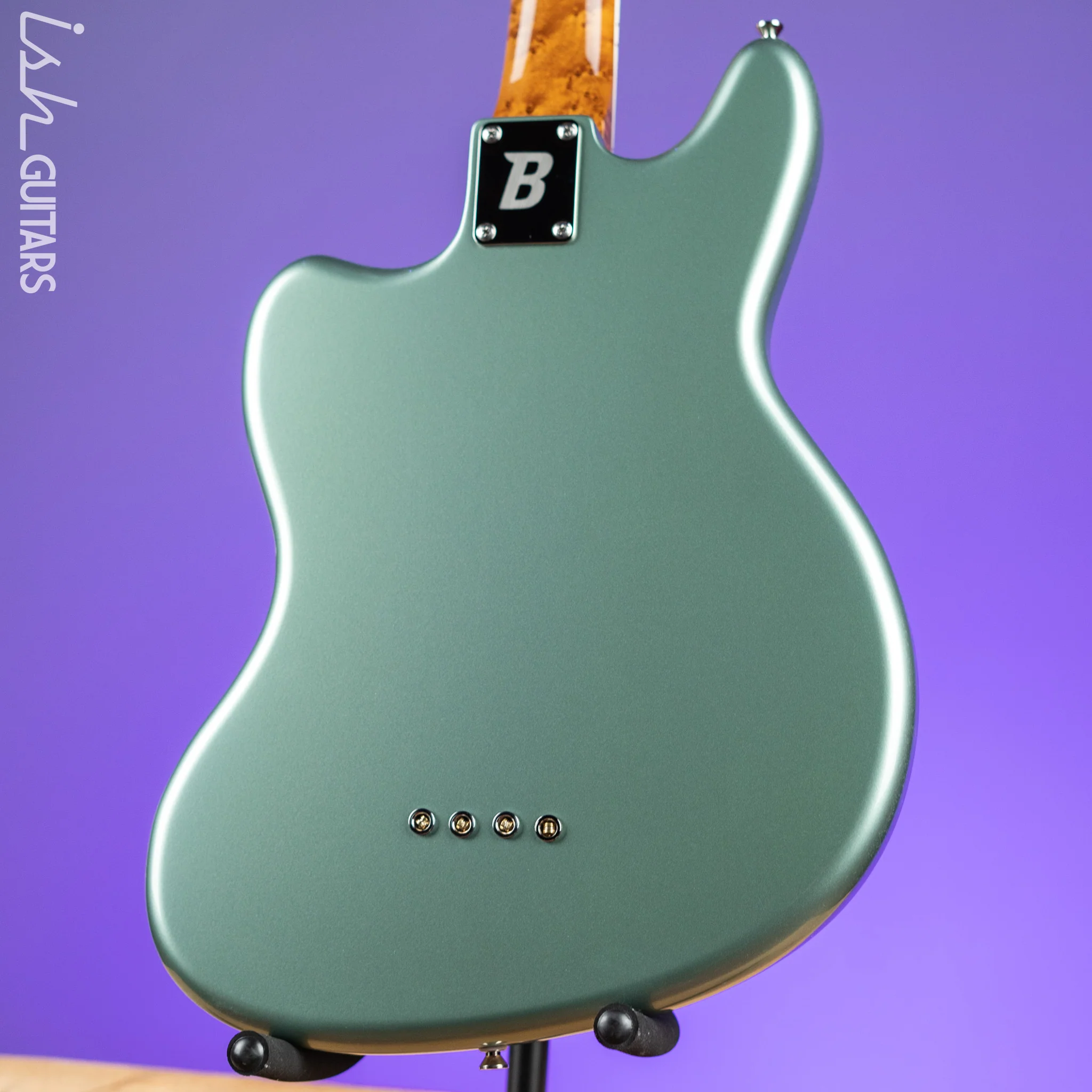 Bilt S.S. Zaftig 4-String Bass Guitar Ice Green Metallic - Image 7