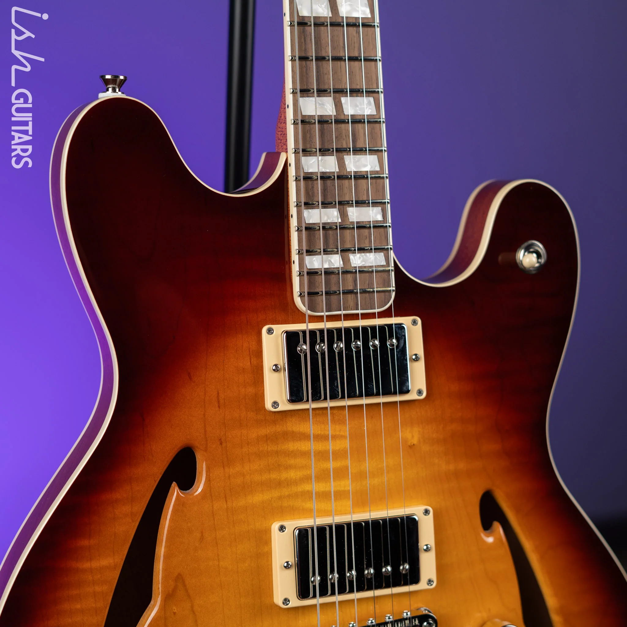 Bilt Volaré Electric Guitar Light Tobacco Burst - Image 3