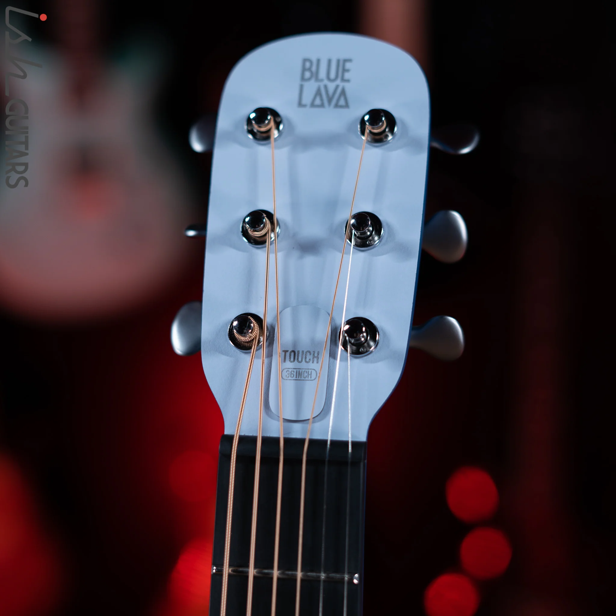 Lava Music Blue Lava Smart Acoustic Guitar Ice Blue/ Ocean Blue w/ Airflow Bag - Image 5