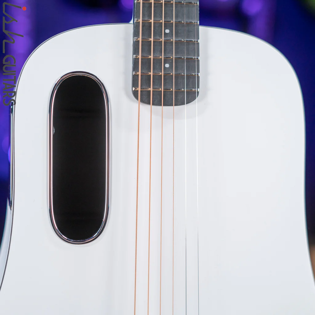 Lava Music Blue Lava Smart Acoustic Guitar Sail White w/ Lite Bag - Image 4
