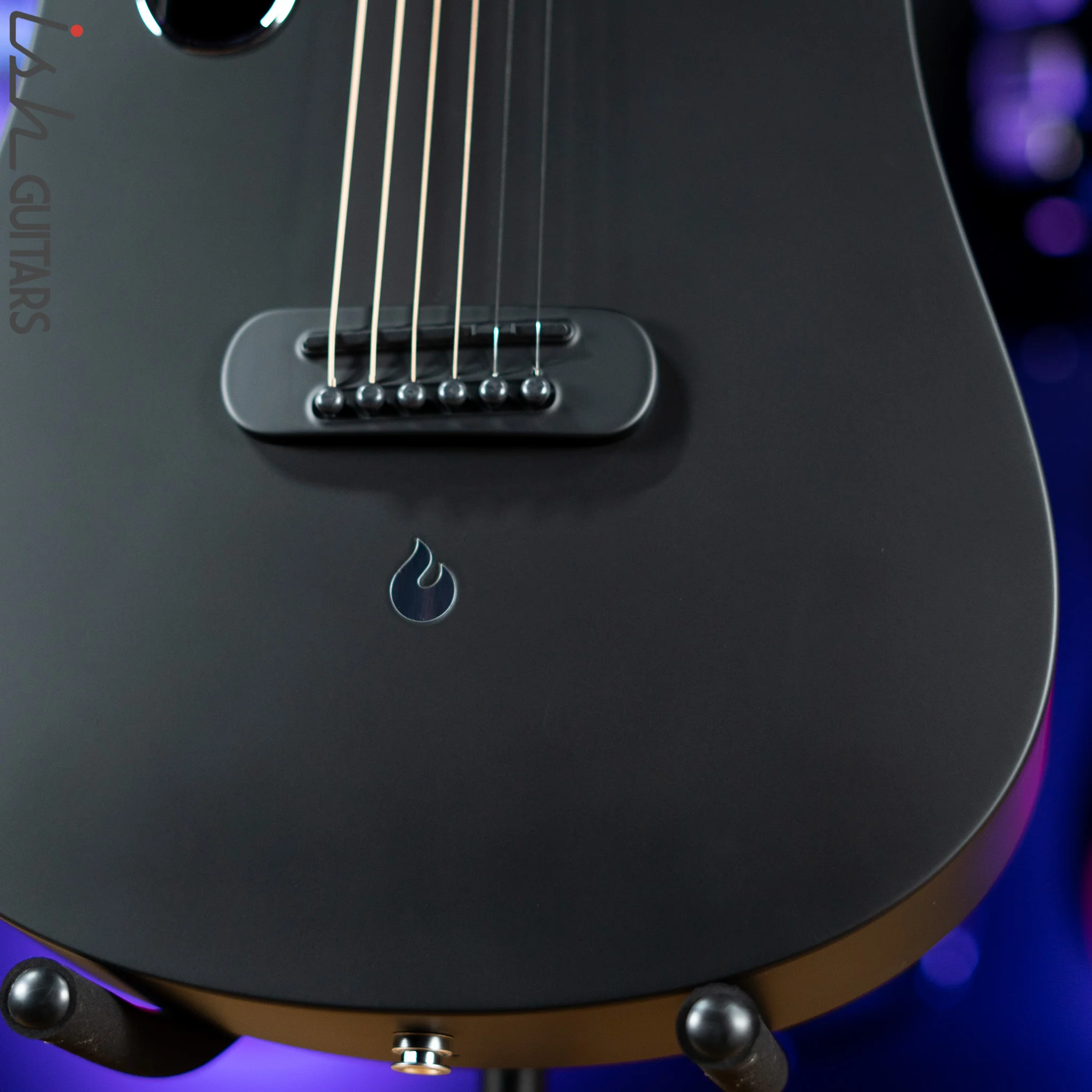 Lava Music Blue Lava Touch Smart Acoustic Guitar Midnight Black w/ Airflow Bag - Image 4