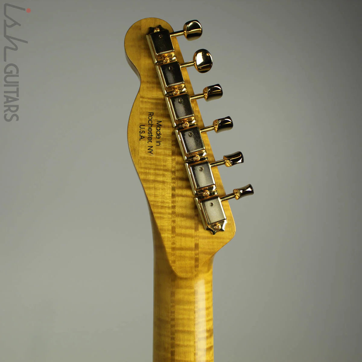 Bruton Guitars T-Style Burl Top Cherryburst - Image 12