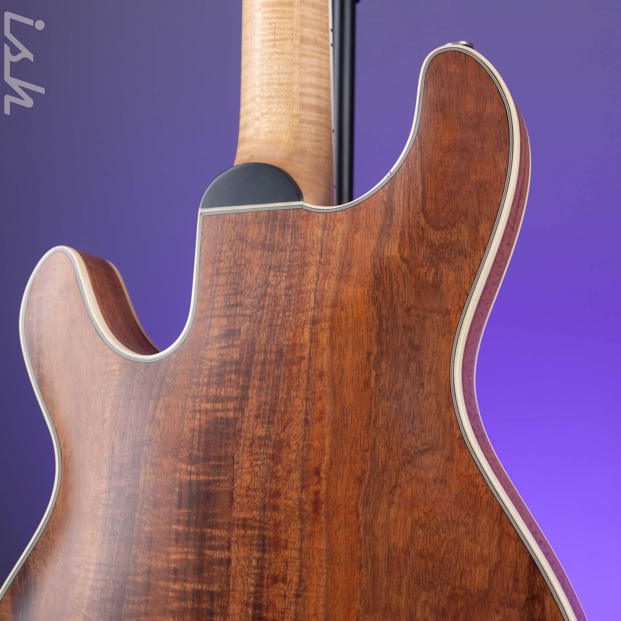 Bruton Universal Electric Archtop Guitar Natural - Image 10
