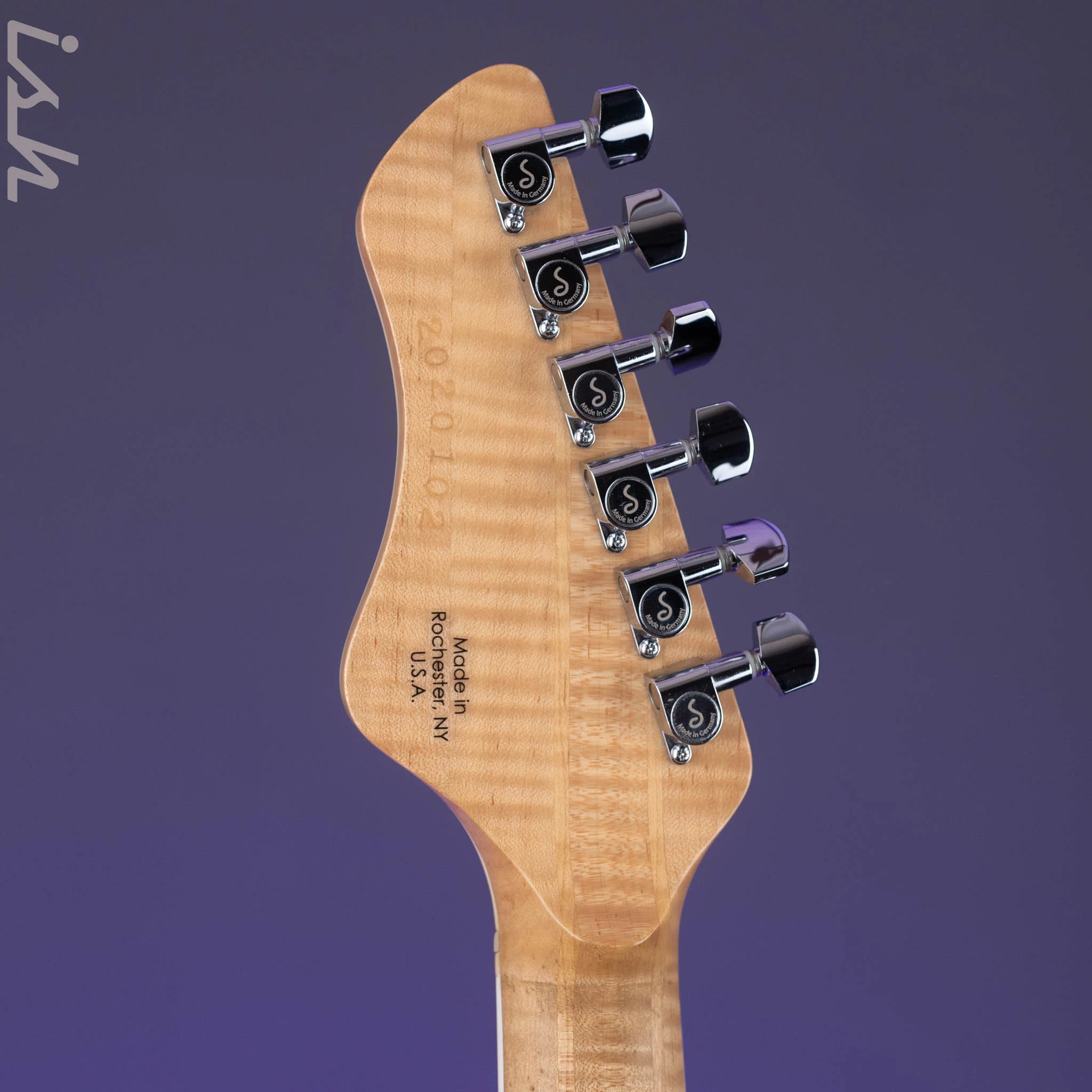 Bruton Universal Electric Archtop Guitar Natural - Image 13