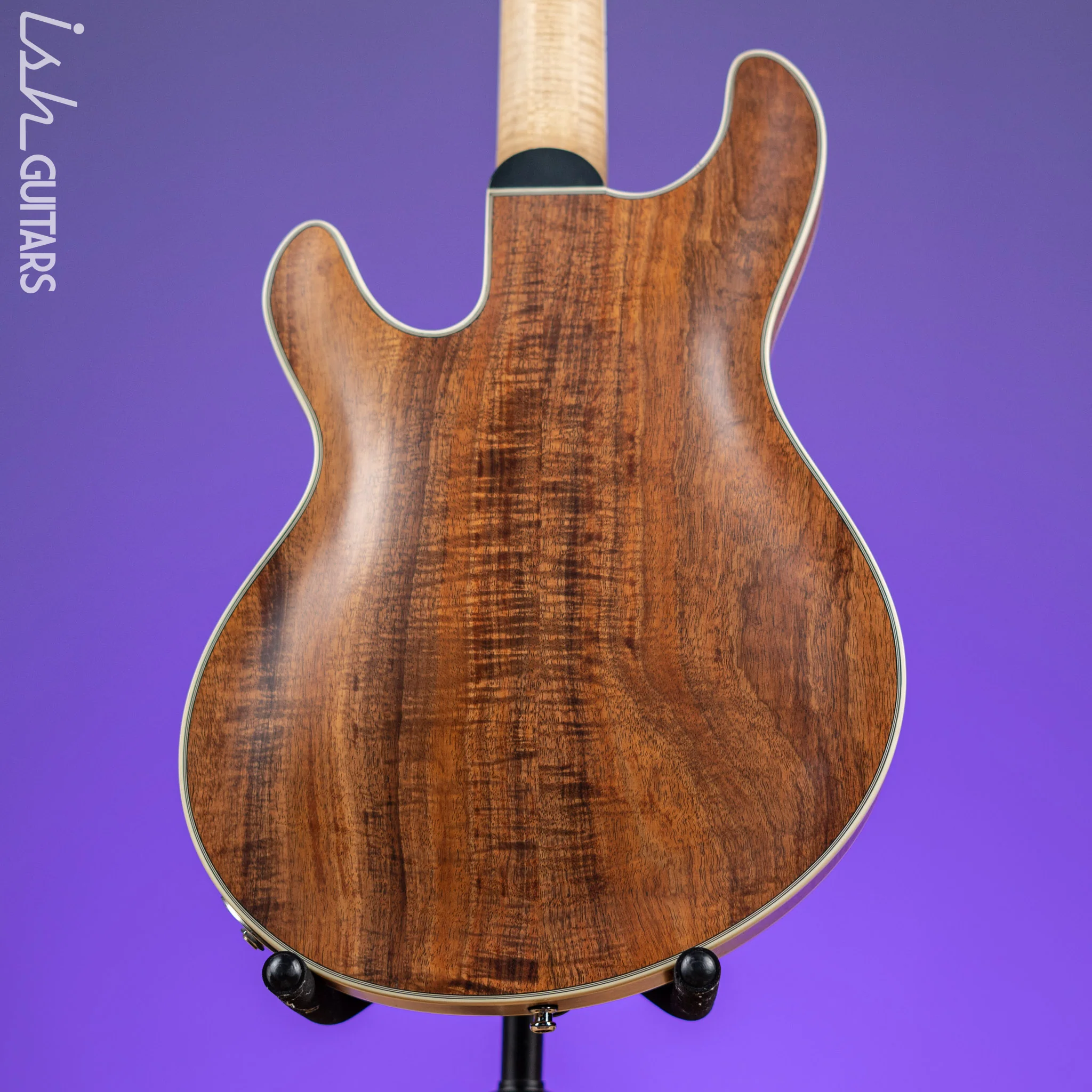 Bruton Universal Electric Archtop Guitar Natural - Image 11