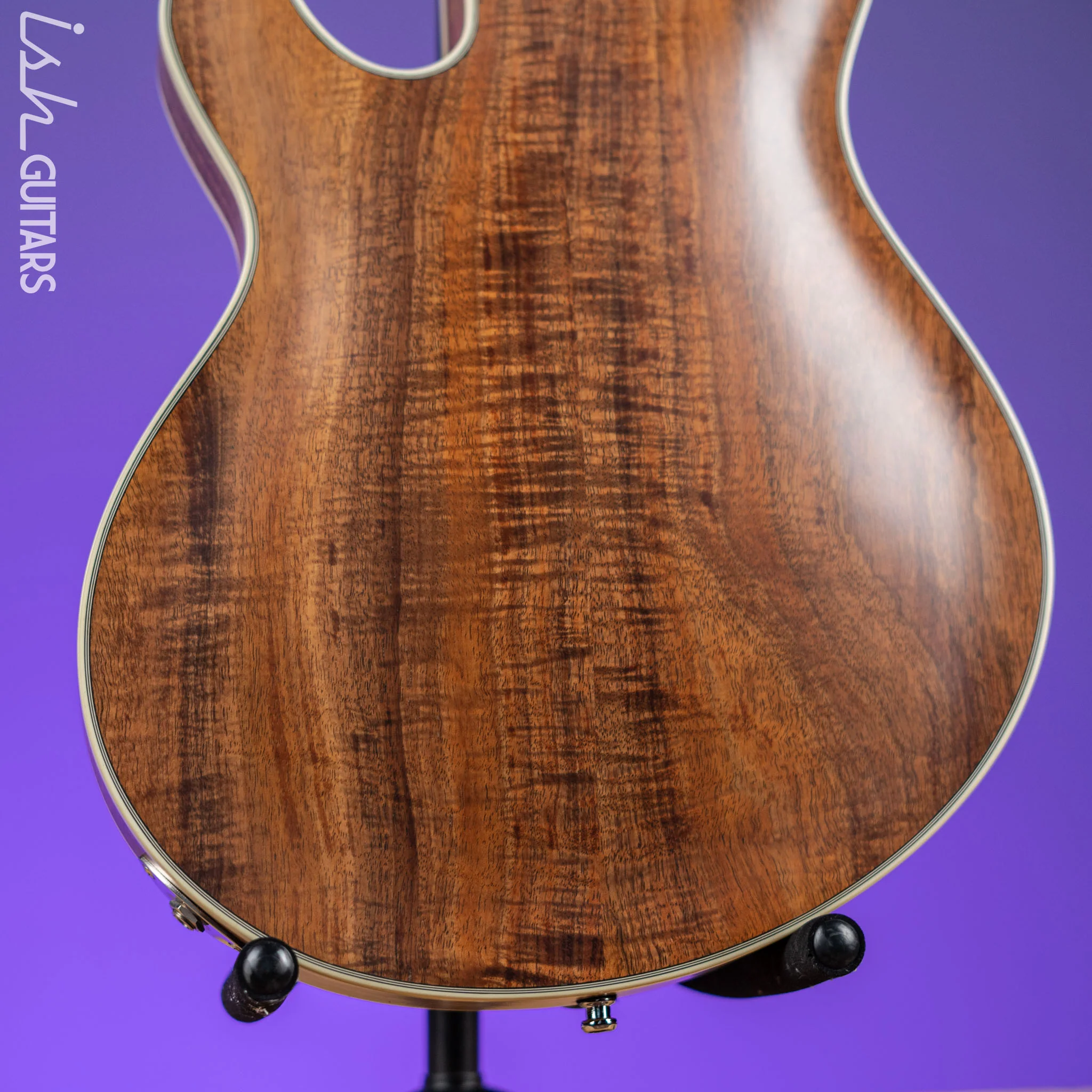 Bruton Universal Electric Archtop Guitar Natural - Image 13