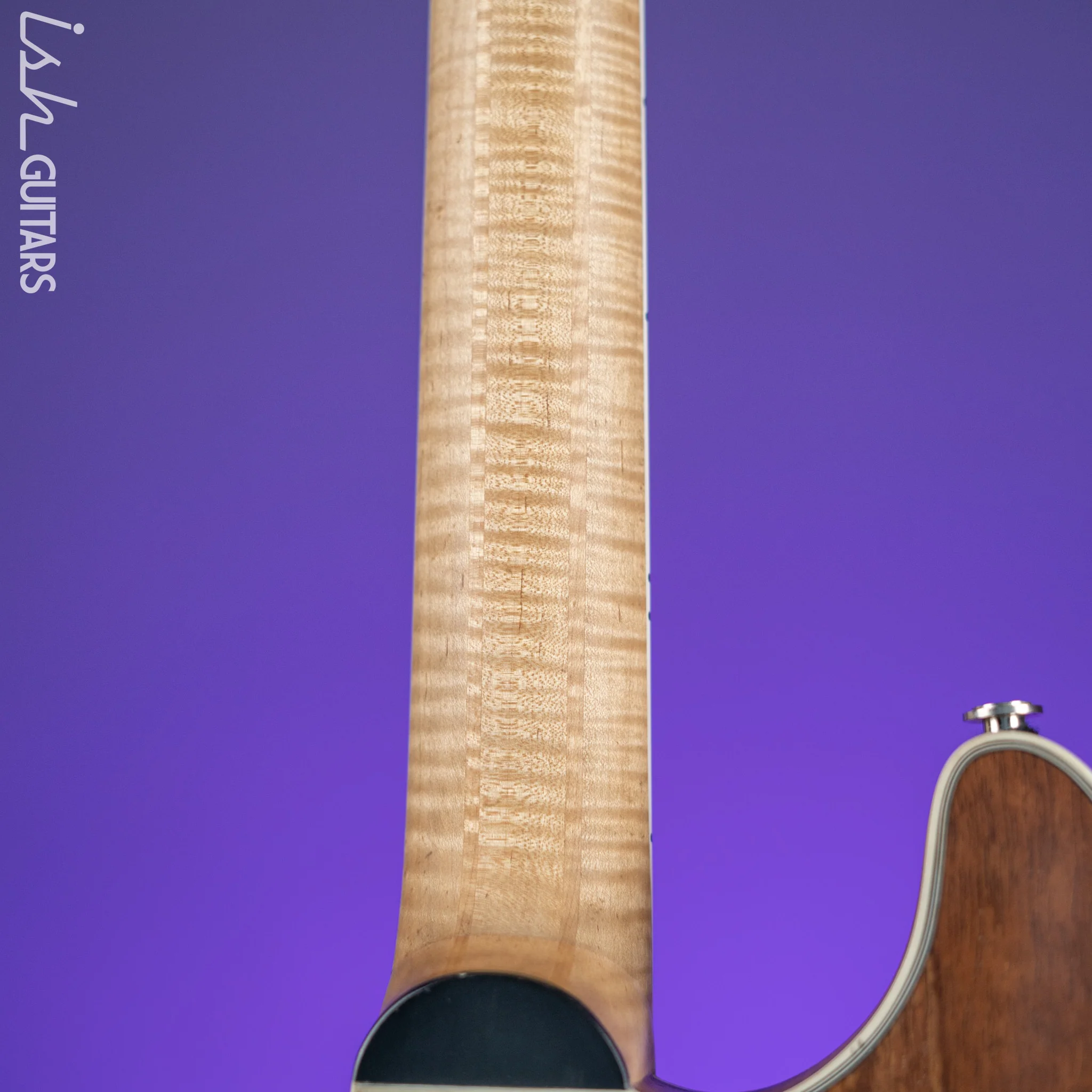 Bruton Universal Electric Archtop Guitar Natural - Image 14