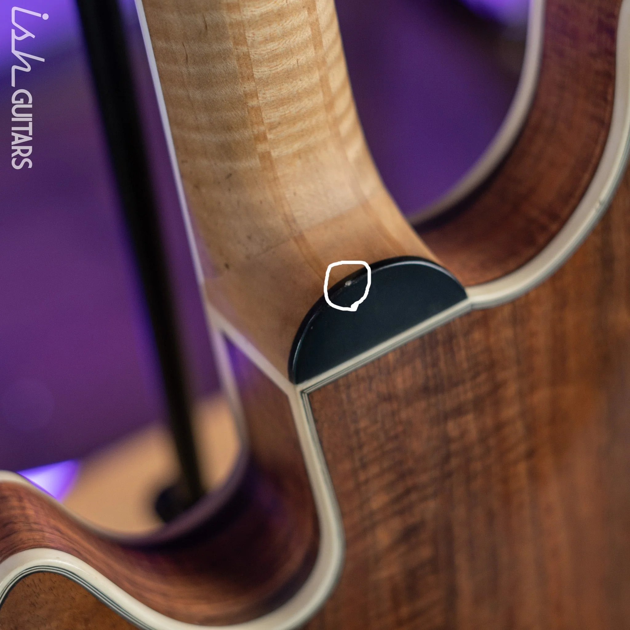 Bruton Universal Electric Archtop Guitar Natural - Image 16