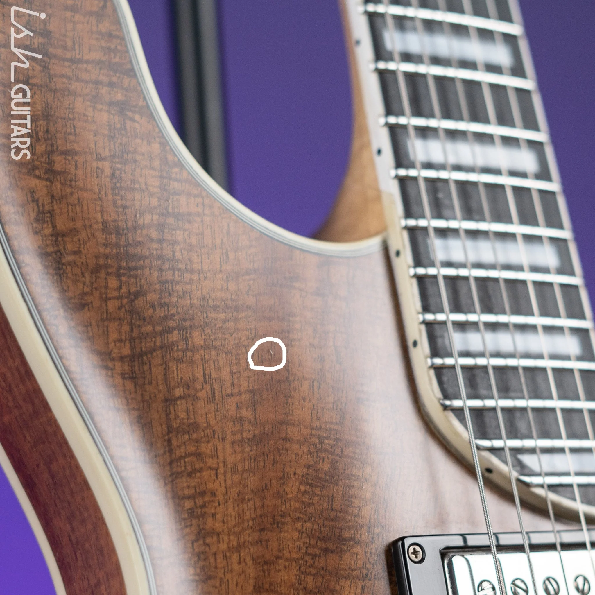 Bruton Universal Electric Archtop Guitar Natural - Image 9