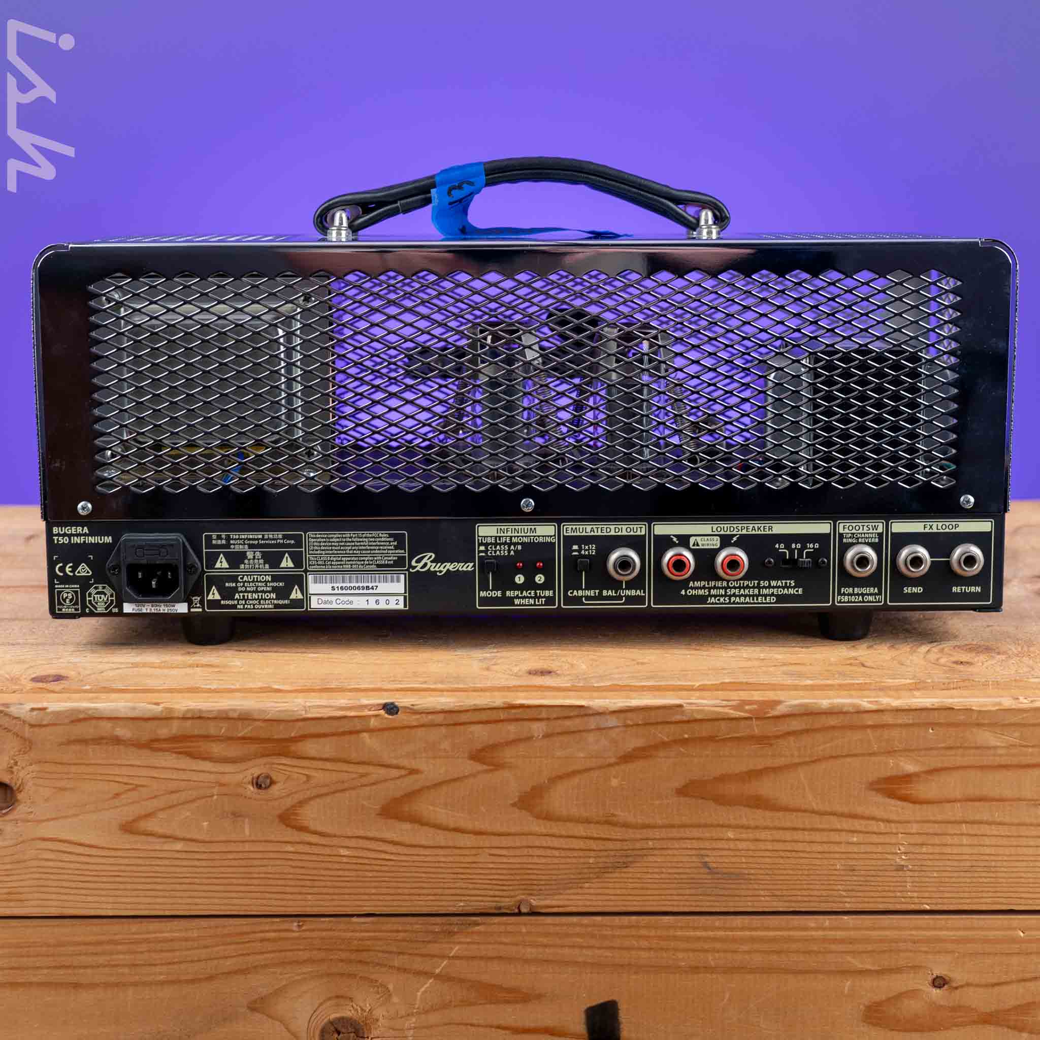Bugera T50 Infinium 50-watt 2-channel Tube Head Chrome - Image 5