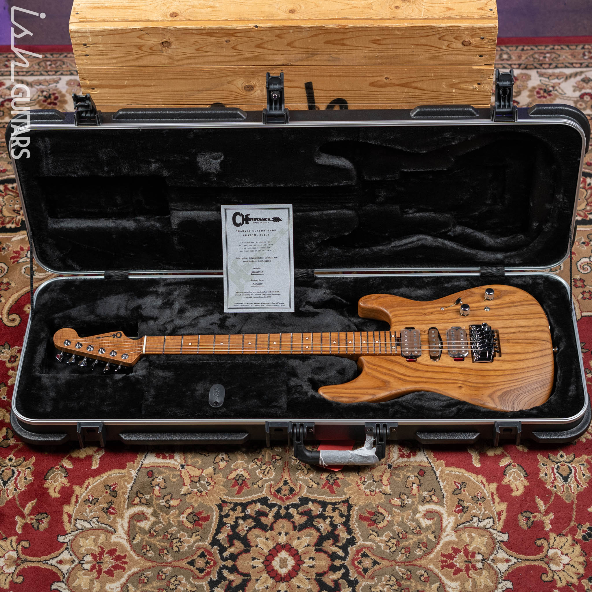 Charvel Guthrie Govan Signature HSH Natural Cooked Ash - Image 13