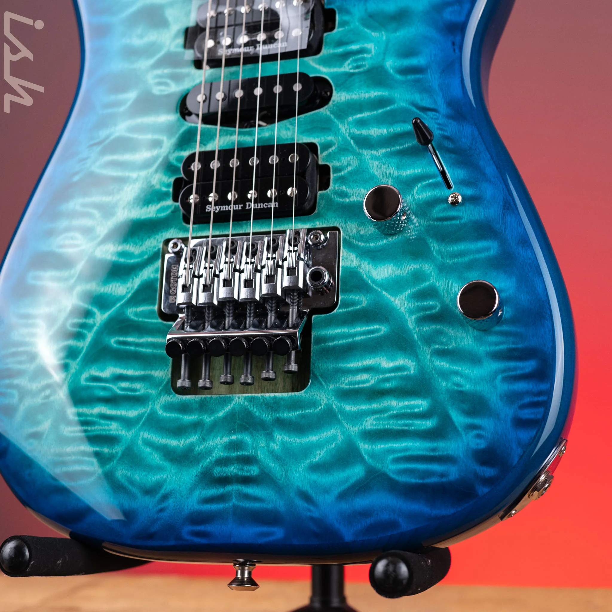 Charvel SMJ San Dimas Style 1 HSH FR M Caribbean Burst - Image 4