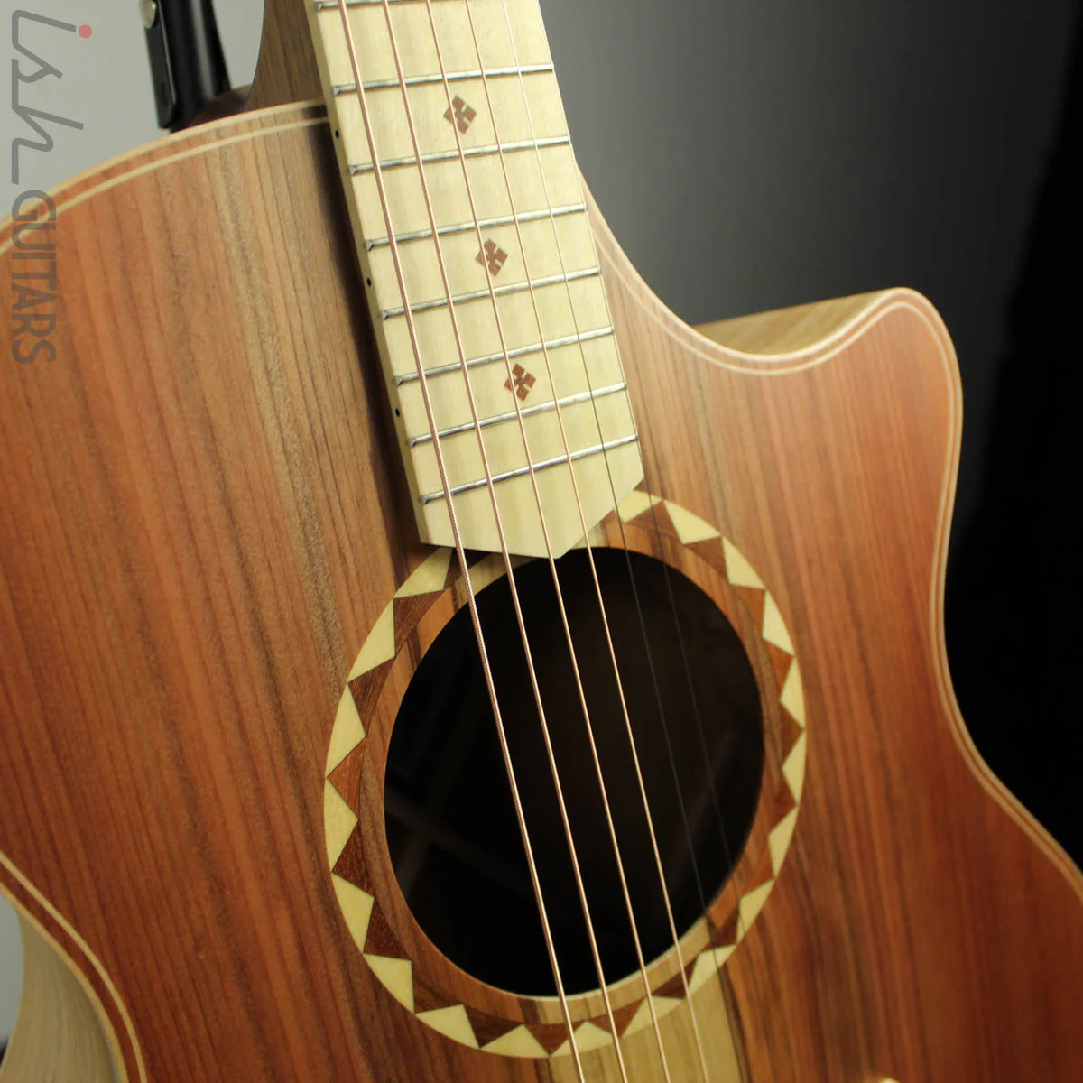 Cole Clark Angel AN2EC-RDBLSB Redwood Top w/ Blackwood Back and Sides - Image 5
