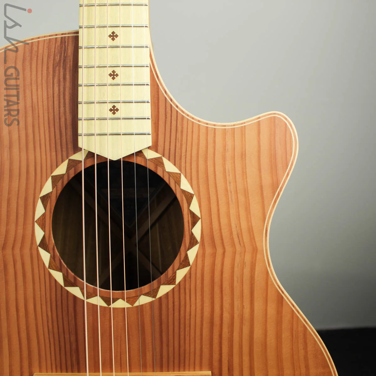 Cole Clark Angel AN2EC-RDBLSB Redwood Top w/ Blackwood Back and Sides - Image 3