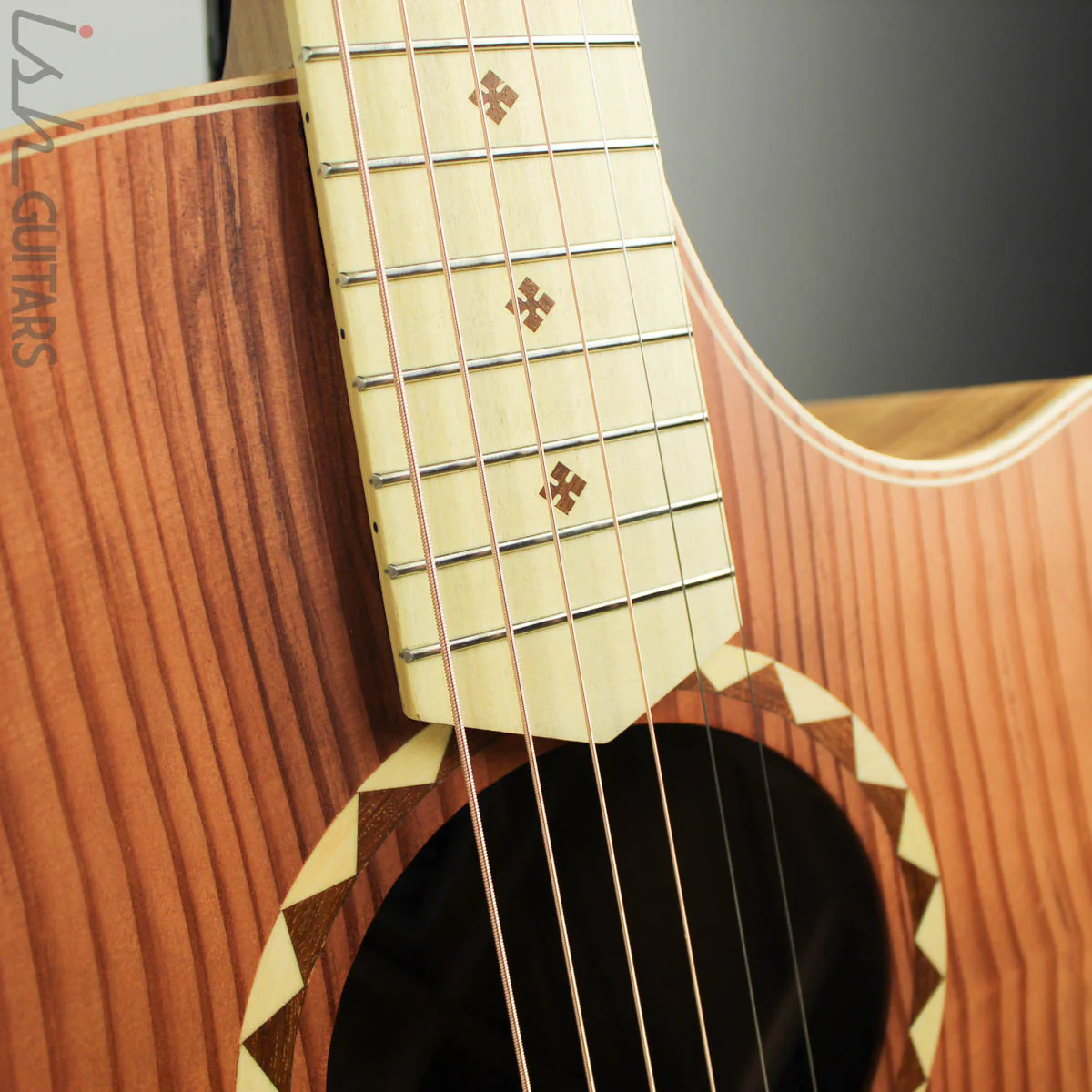 Cole Clark Angel AN2EC-RDBLSB Redwood Top w/ Blackwood Back and Sides - Image 5