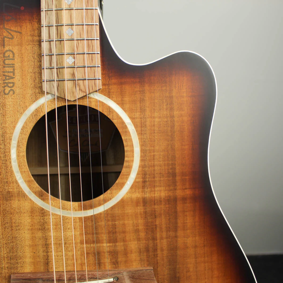 Cole Clark Fat Lady FL2EC-BLBL Sunburst Australian Blackwood - Image 3