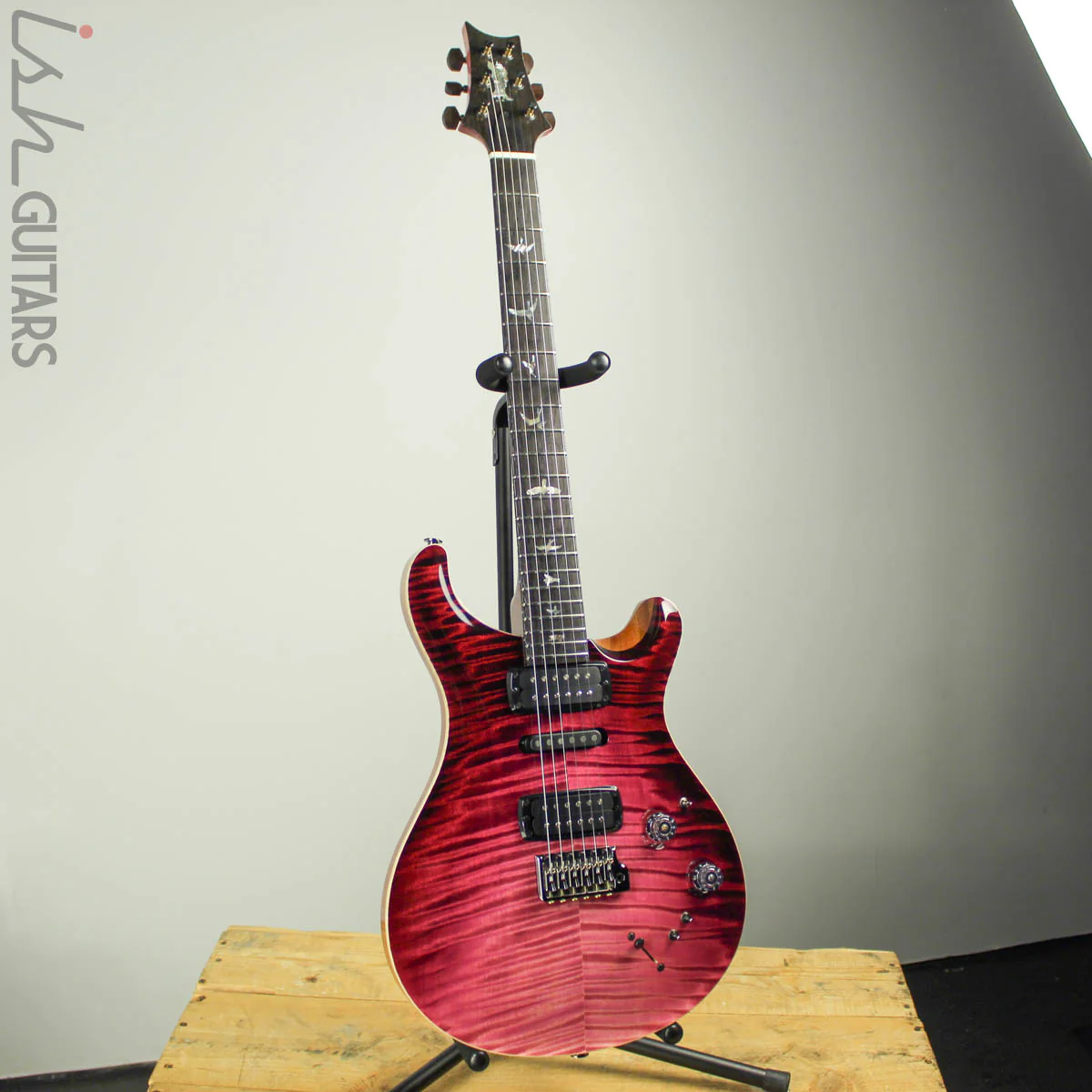 2019 PRS Modern Eagle V Private Stock Limited Raspberry Dragon's Breath - Image 2