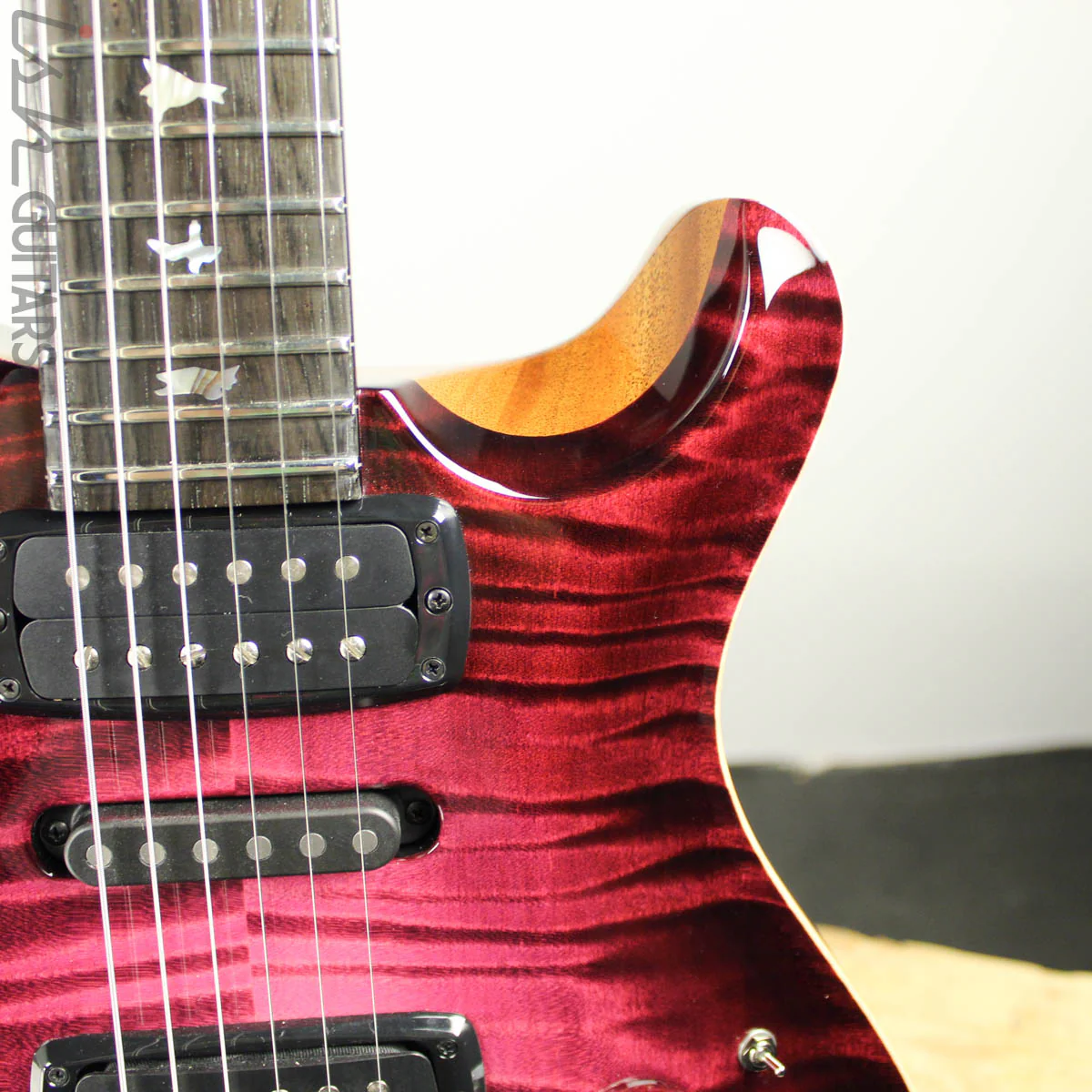 2019 PRS Modern Eagle V Private Stock Limited Raspberry Dragon's Breath - Image 6