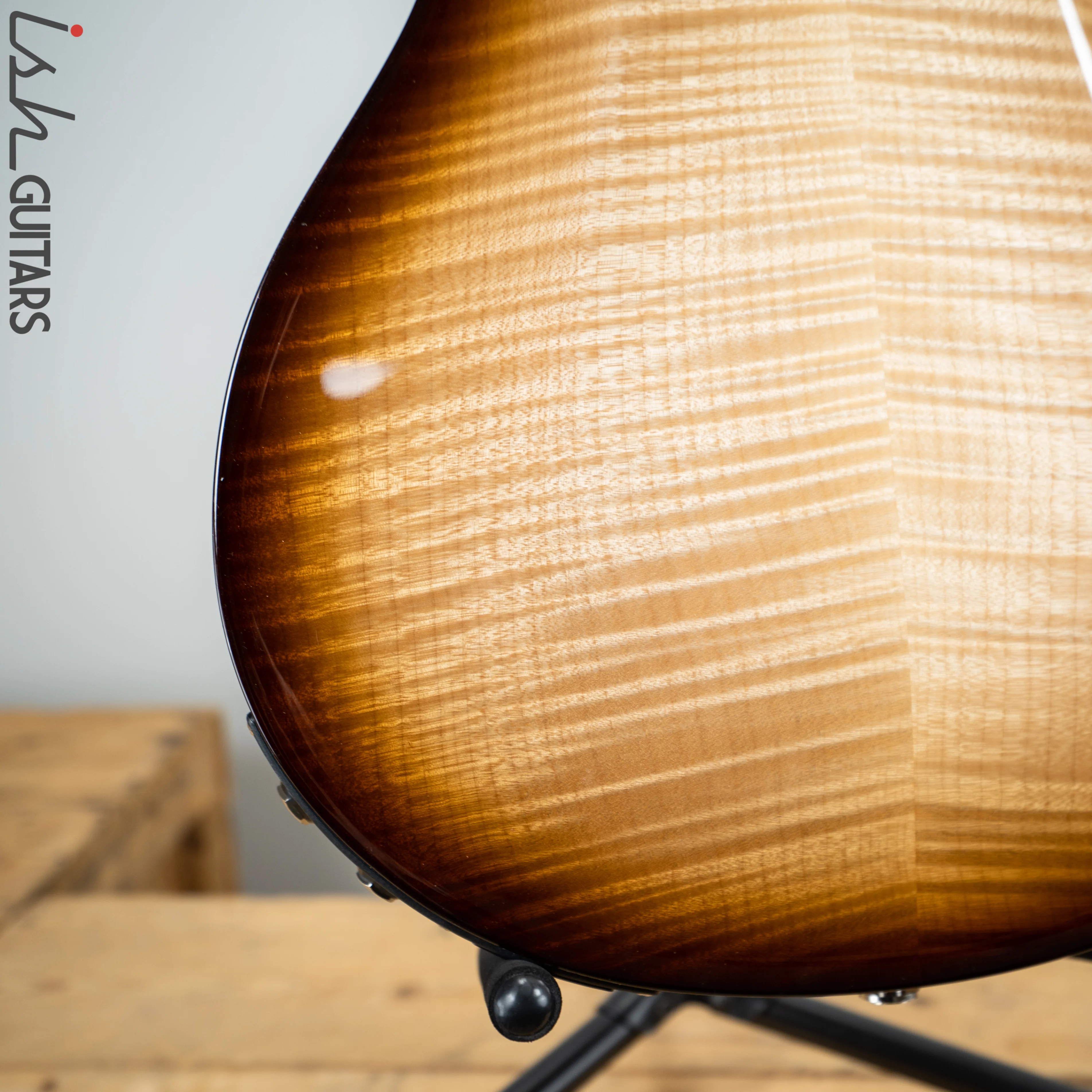 2019 Paul Reed Smith PRS Hollowbody II Piezo Natural Tobacco Wrap Burst Ebony Fretboard - Image 10