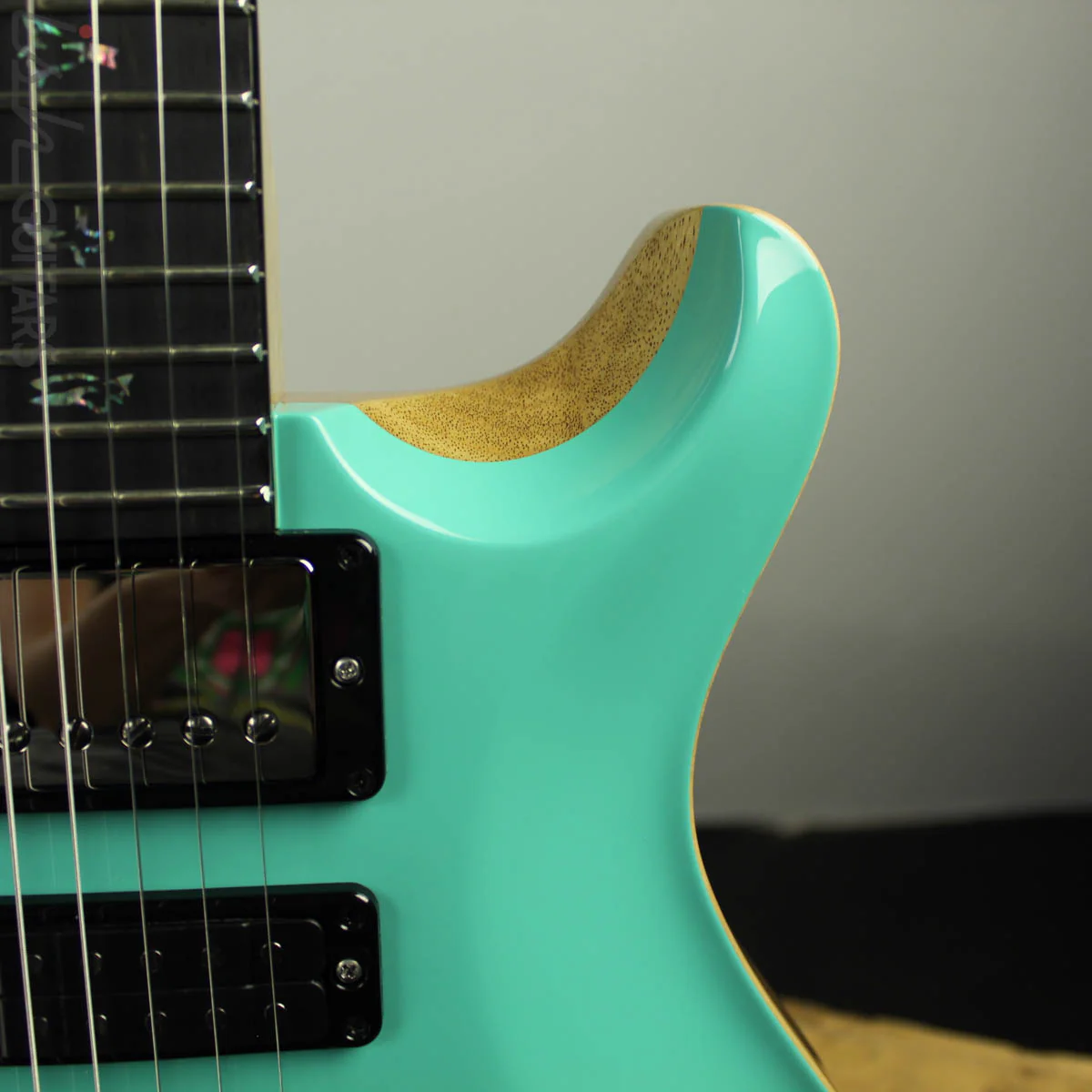 2019 PRS Wood Library Special 22 Semi-Hollow Opaque Seafoam Green - Image 5