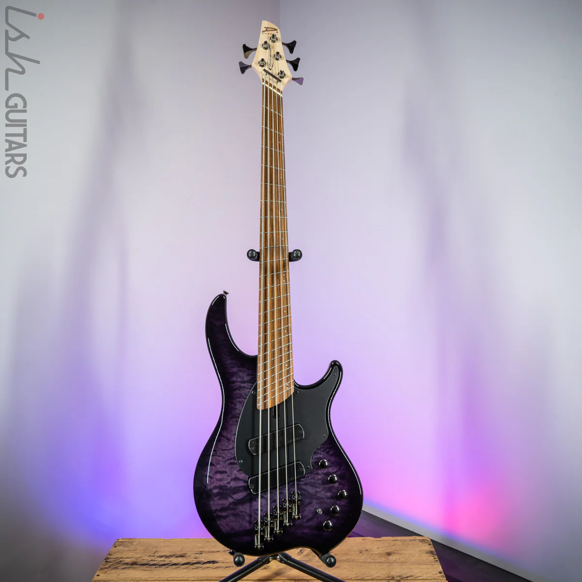 Dingwall 10th Anniversary Combustion 5-String 2 PUP Amethystburst Pau Ferro Fretboard B-Stock - Image 2