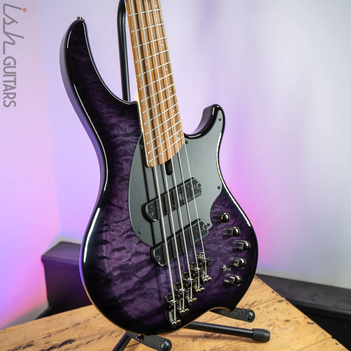 Dingwall 10th Anniversary Combustion 5-String 2 PUP Amethystburst Pau Ferro Fretboard B-Stock - Image 5