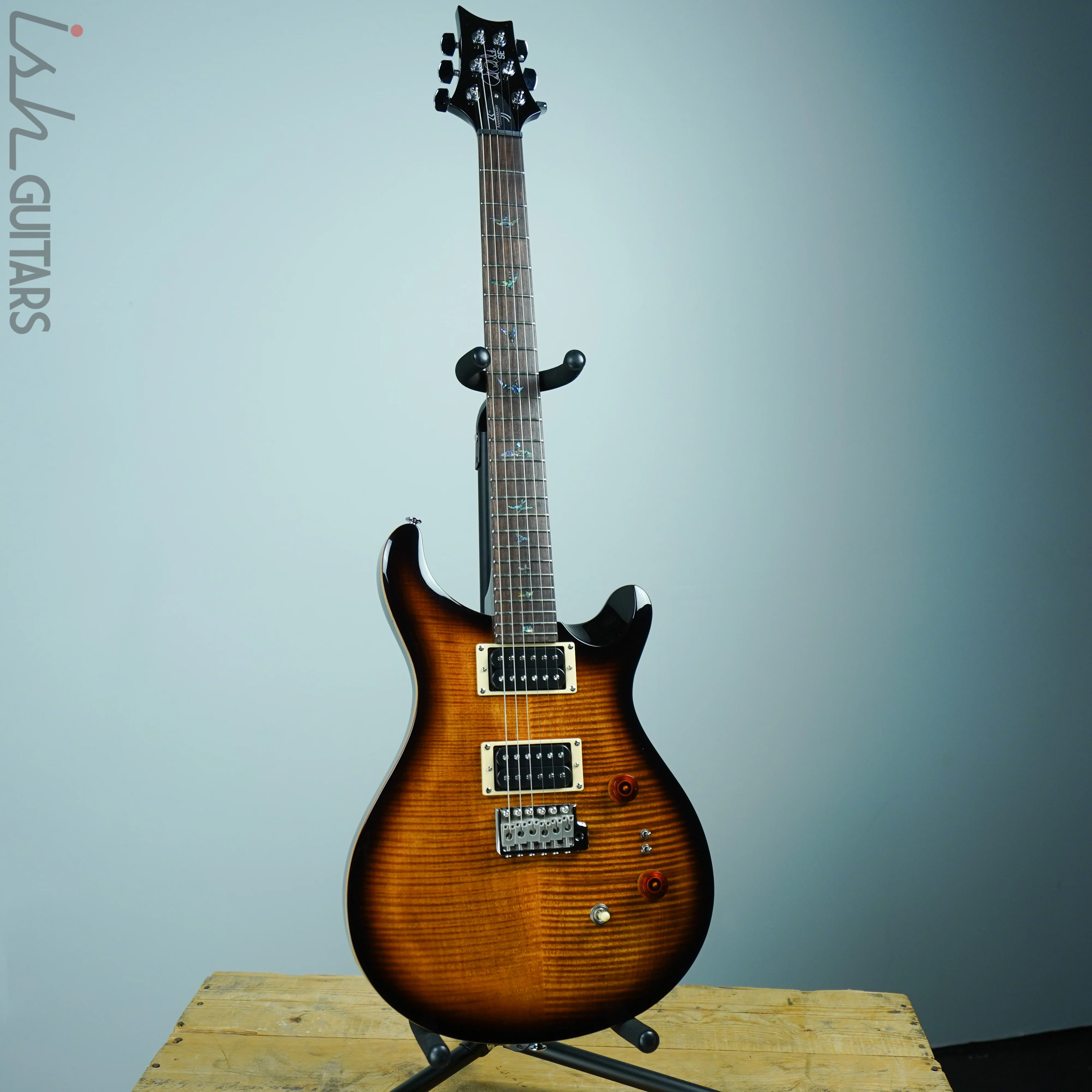 2020 Paul Reed Smith PRS SE 35th Anniversary Custom 24 Black Gold Burst - Image 2