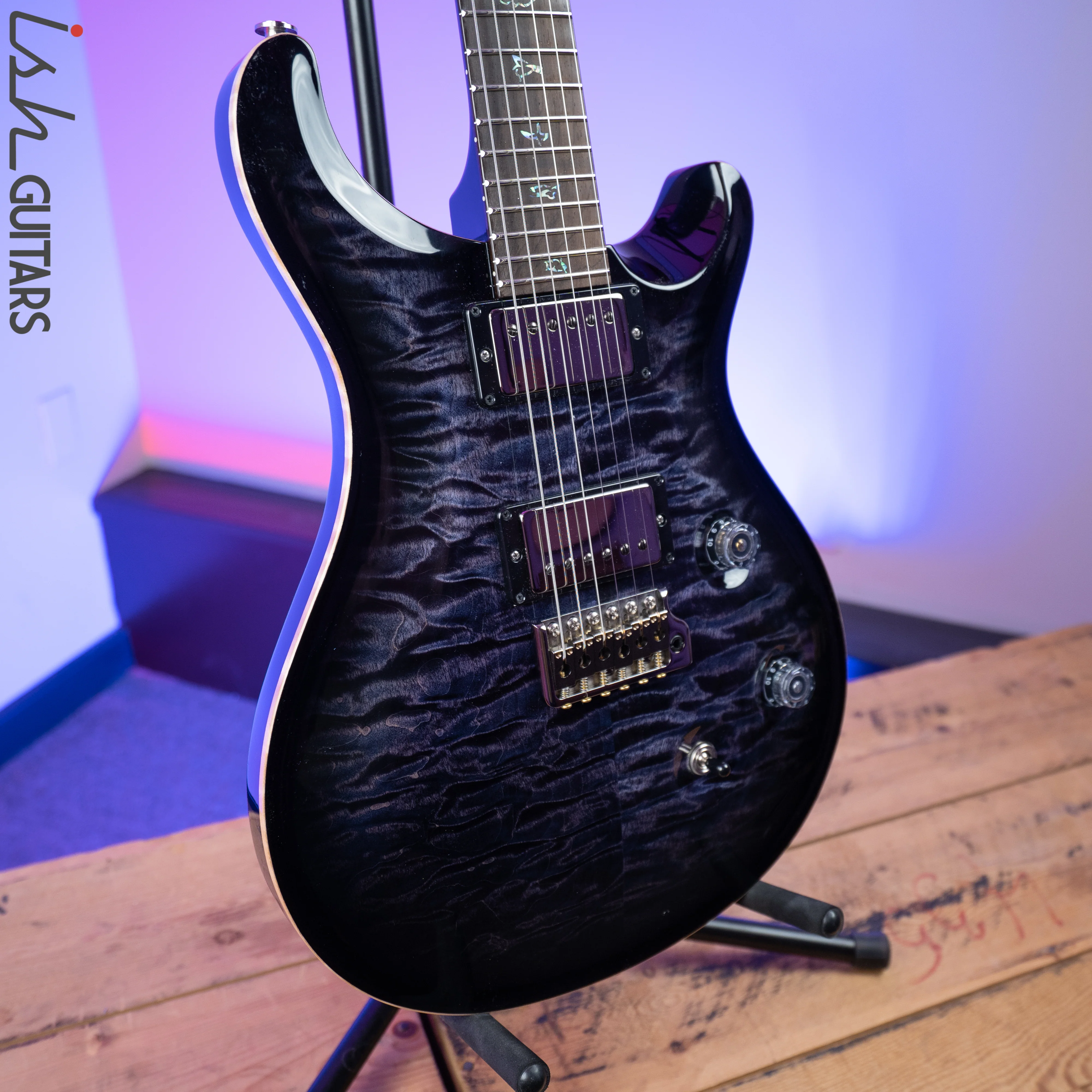 2020 Paul Reed Smith PRS Wood Library Custom 24 Purple Mist Brazilian - Image 2