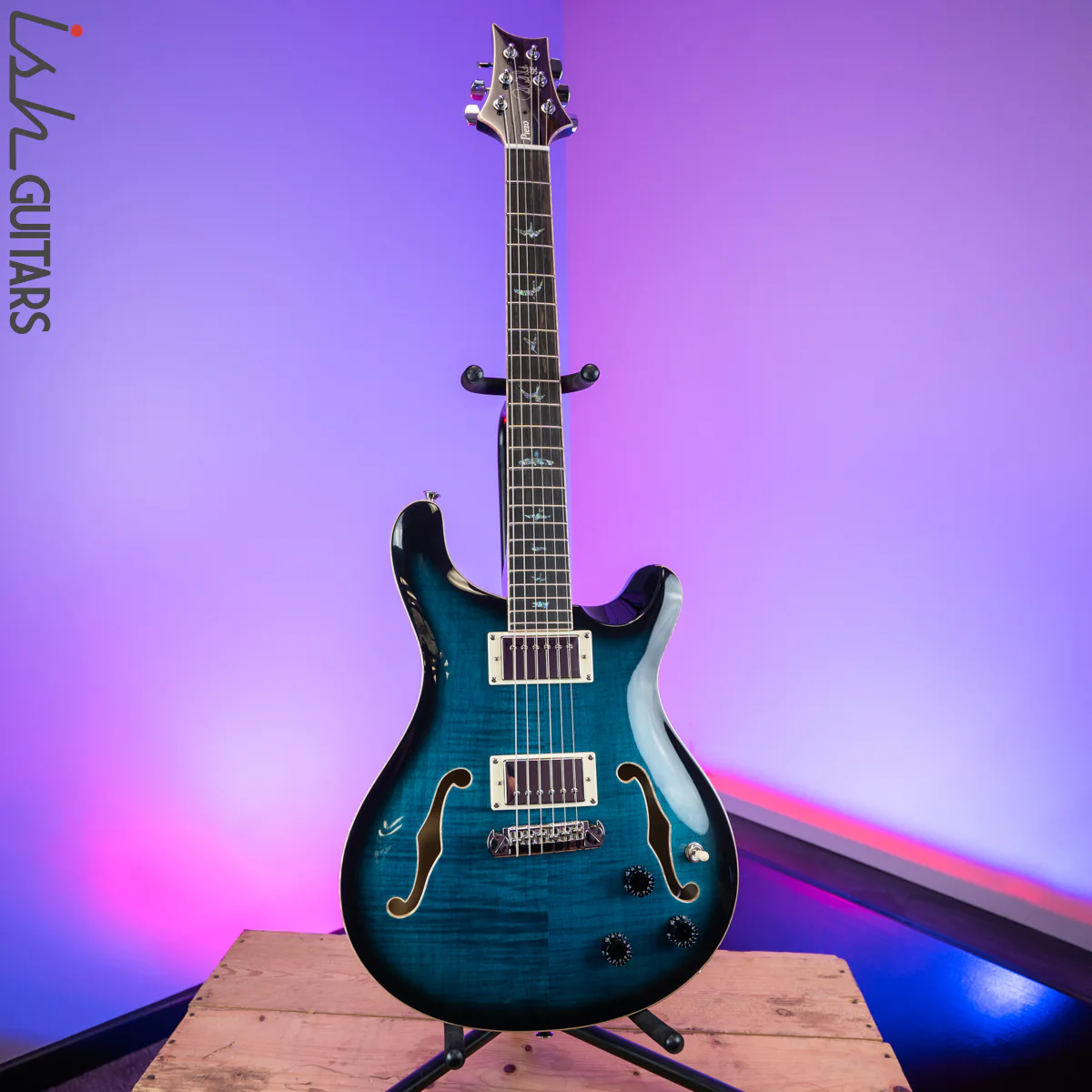 2020 PRS Paul Reed Smith SE Hollowbody II Piezo Peacock Blue - Image 2