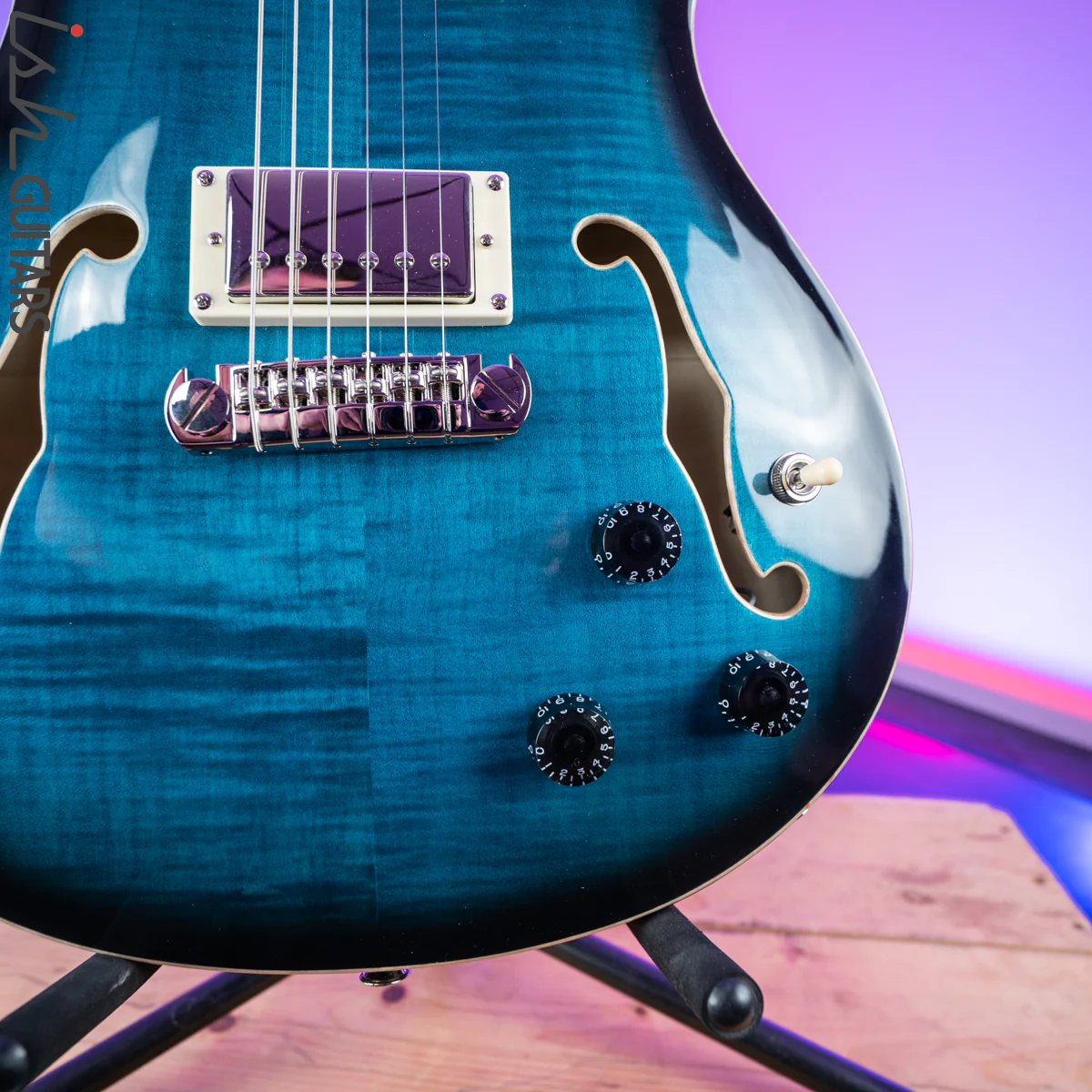 2020 PRS Paul Reed Smith SE Hollowbody II Piezo Peacock Blue - Image 4