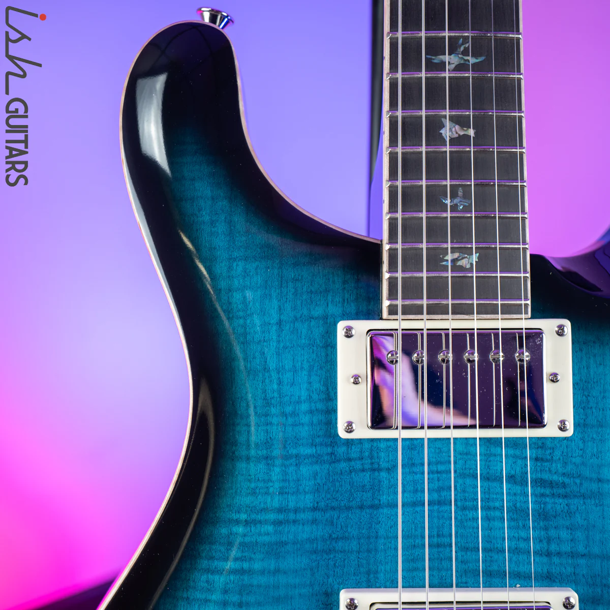2020 PRS SE Hollowbody II Piezo Peacock Blue - Image 4