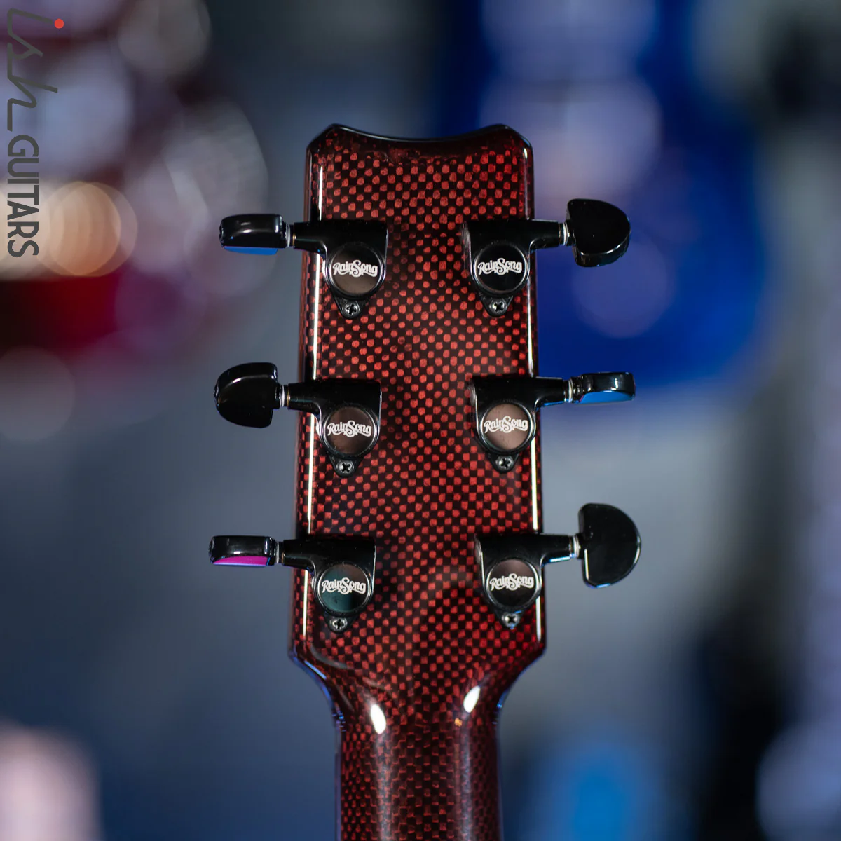 2021 RainSong BI-WS1000N2C Black Ice Acoustic Guitar Ish Exclusive Cranberry Red - Image 12