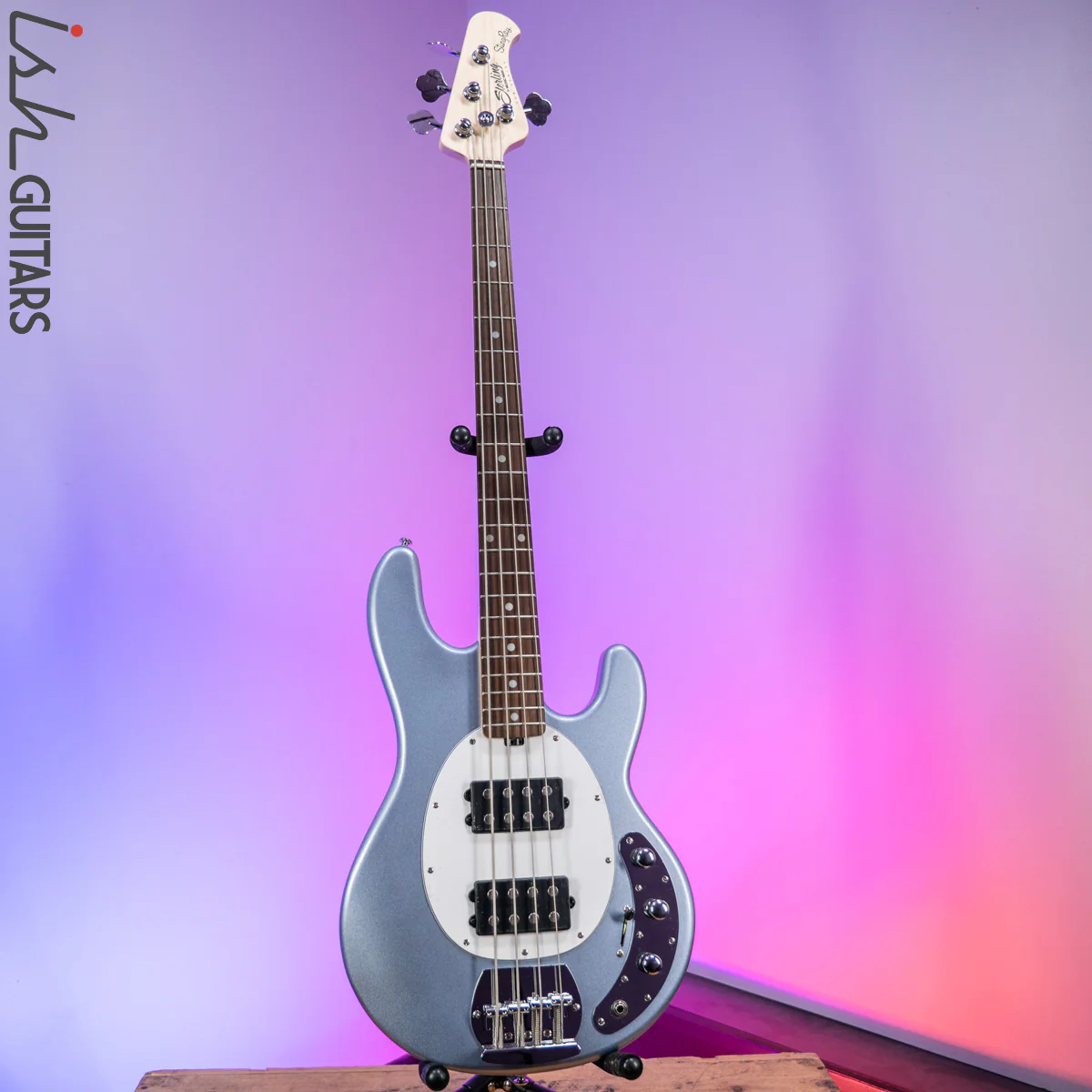 Sterling by Music Man StingRay HH Sub Series Lake Blue Metallic - Image 2