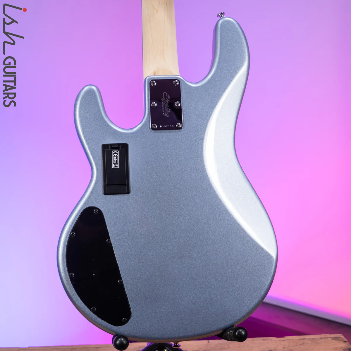 Sterling by Music Man StingRay HH Sub Series Lake Blue Metallic - Image 9