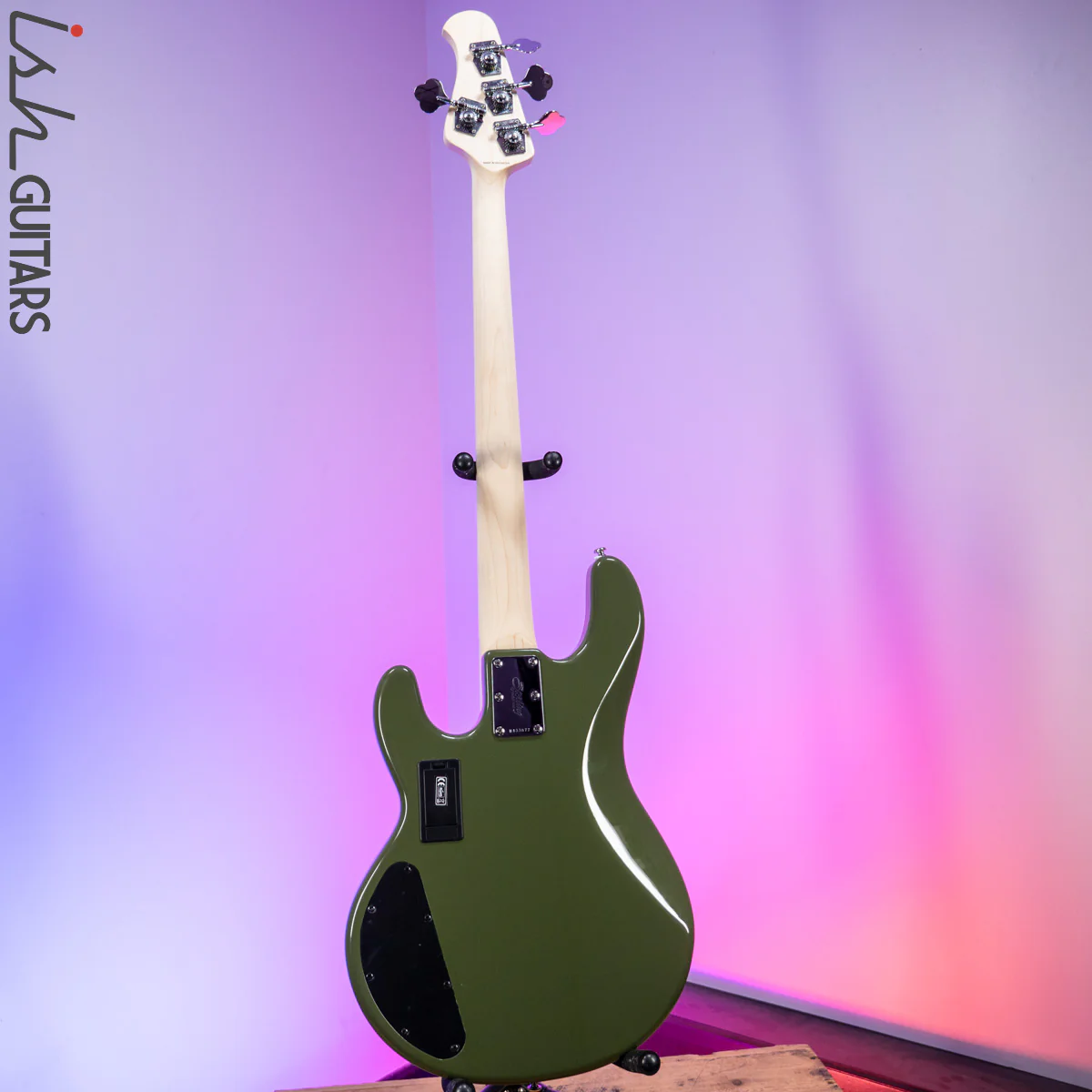 Sterling by Music Man StingRay HH Sub Series Olive Green - Image 8