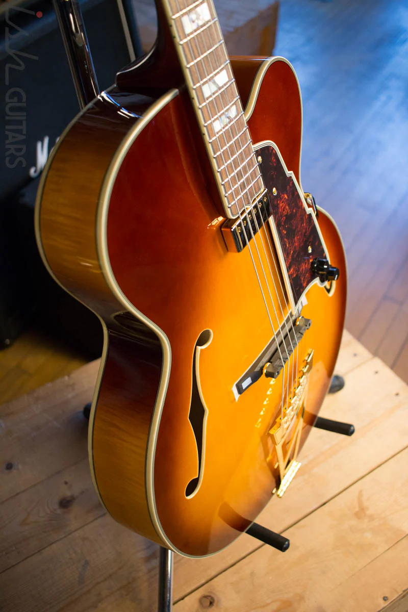 D'Angelico Excel EXL-1 Iced Tea Burst Hollowbody Electric Guitar - Image 6