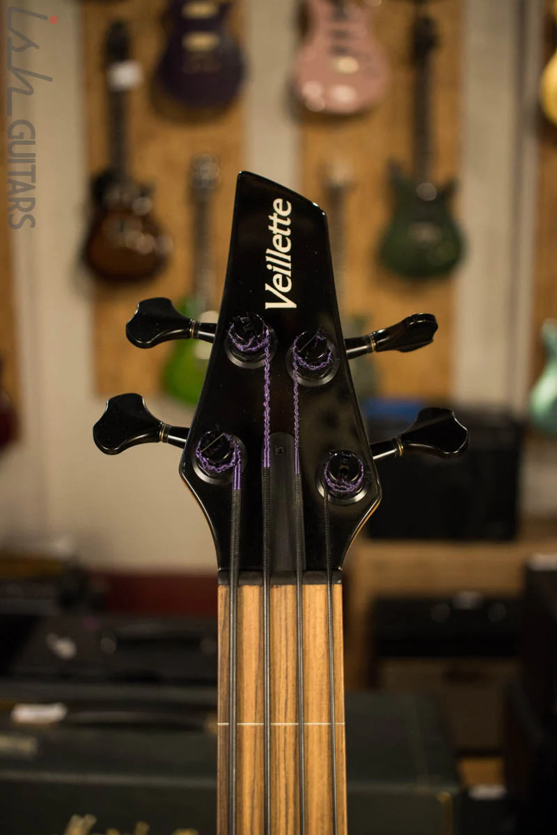 Veillette Paris Four String Fretless Bass Poplar Walnut Natural - Image 5