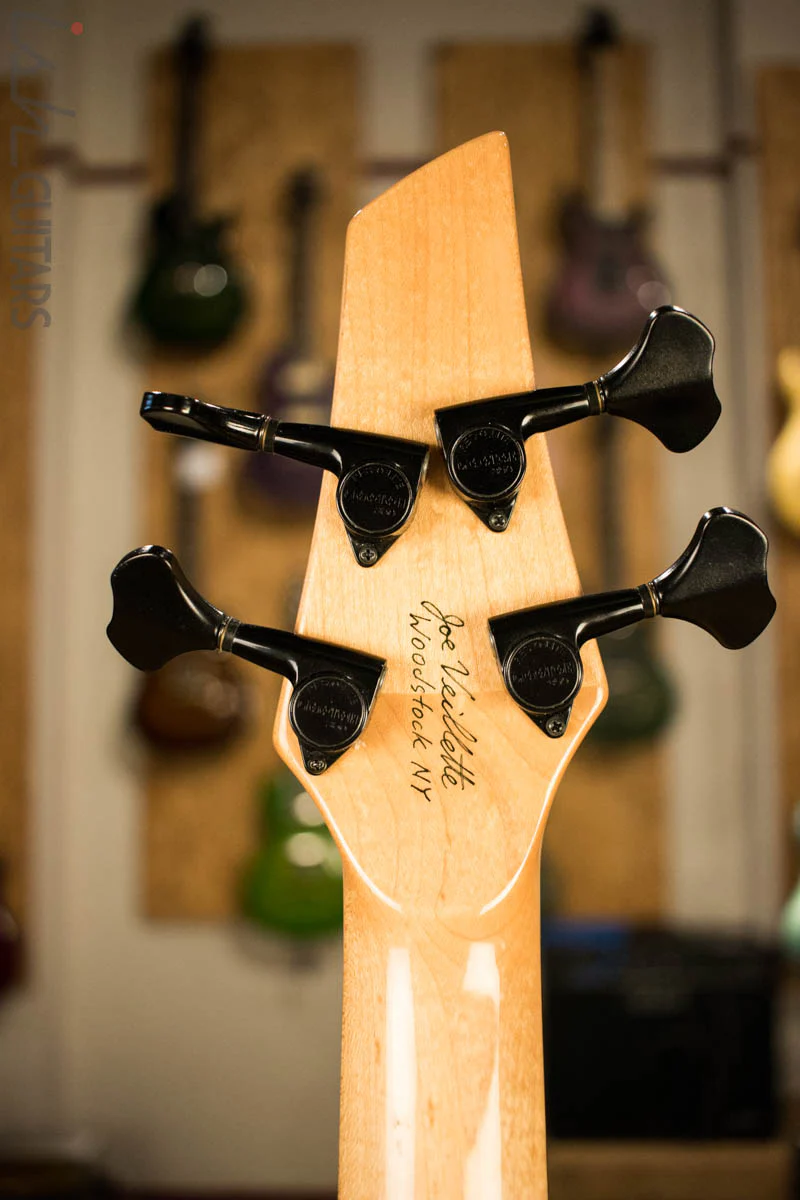 Veillette Paris Four String Fretless Bass Poplar Walnut Natural - Image 9