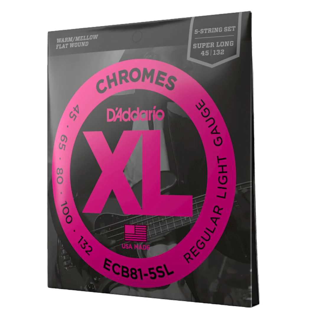 D’Addario ECB81-5 XL Bass Strings Long Scale 45/132 5-String Chromes