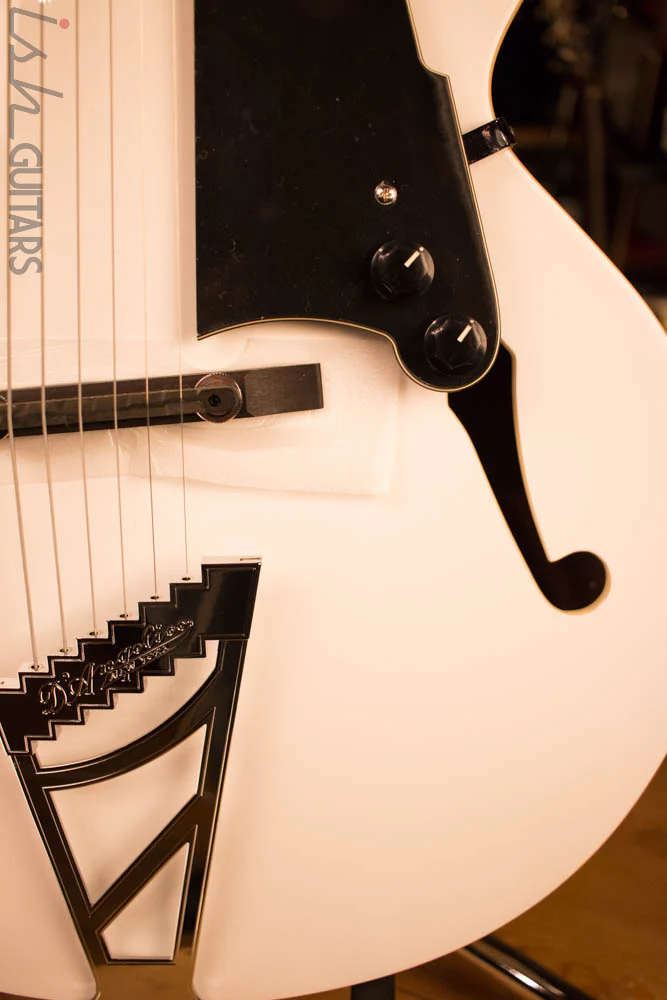 D’Angelico Premier EXL-1 White Jazz Guitar - Image 4