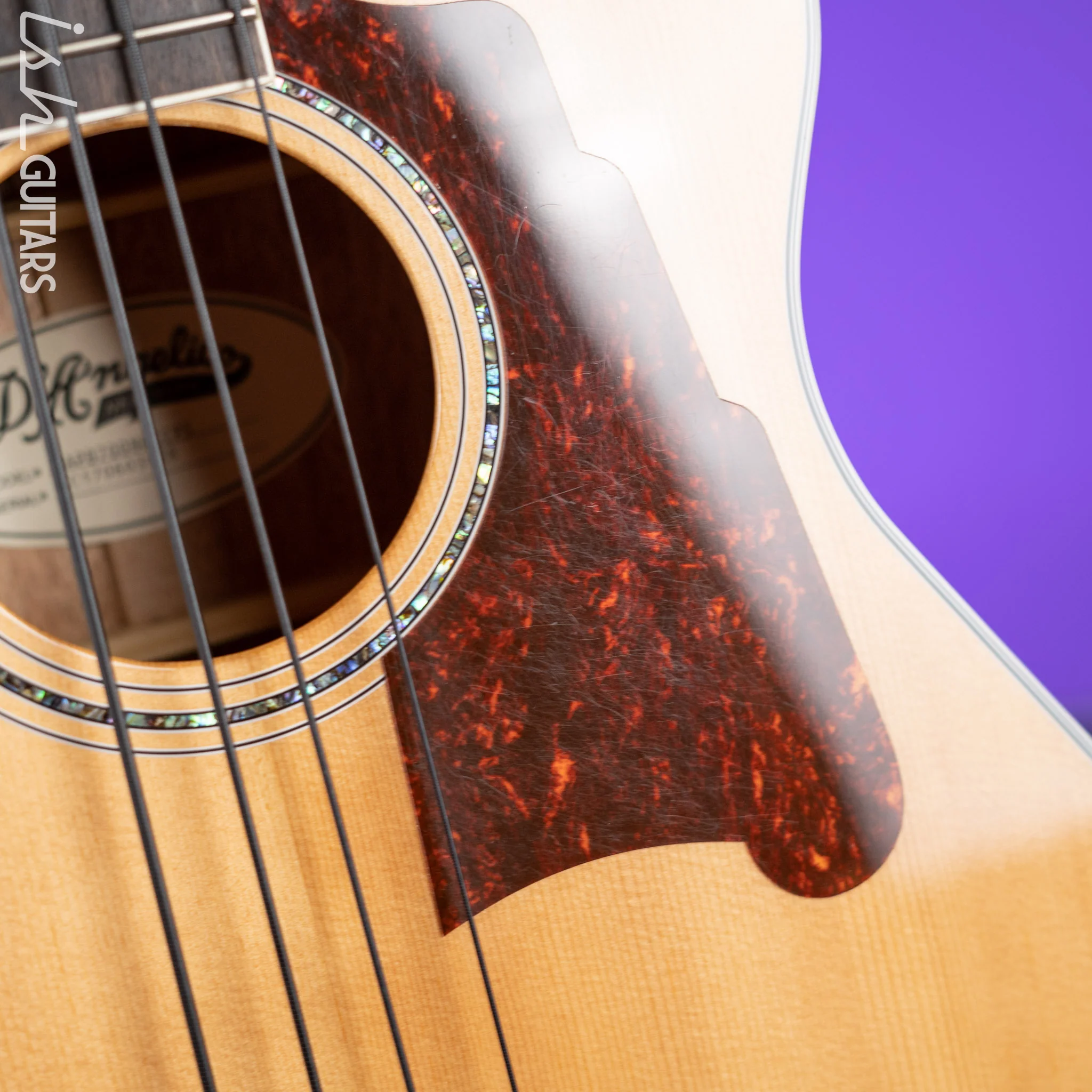 D’Angelico Premier DAPB700 Acoustic-Electric Bass Guitar Natural - Image 12