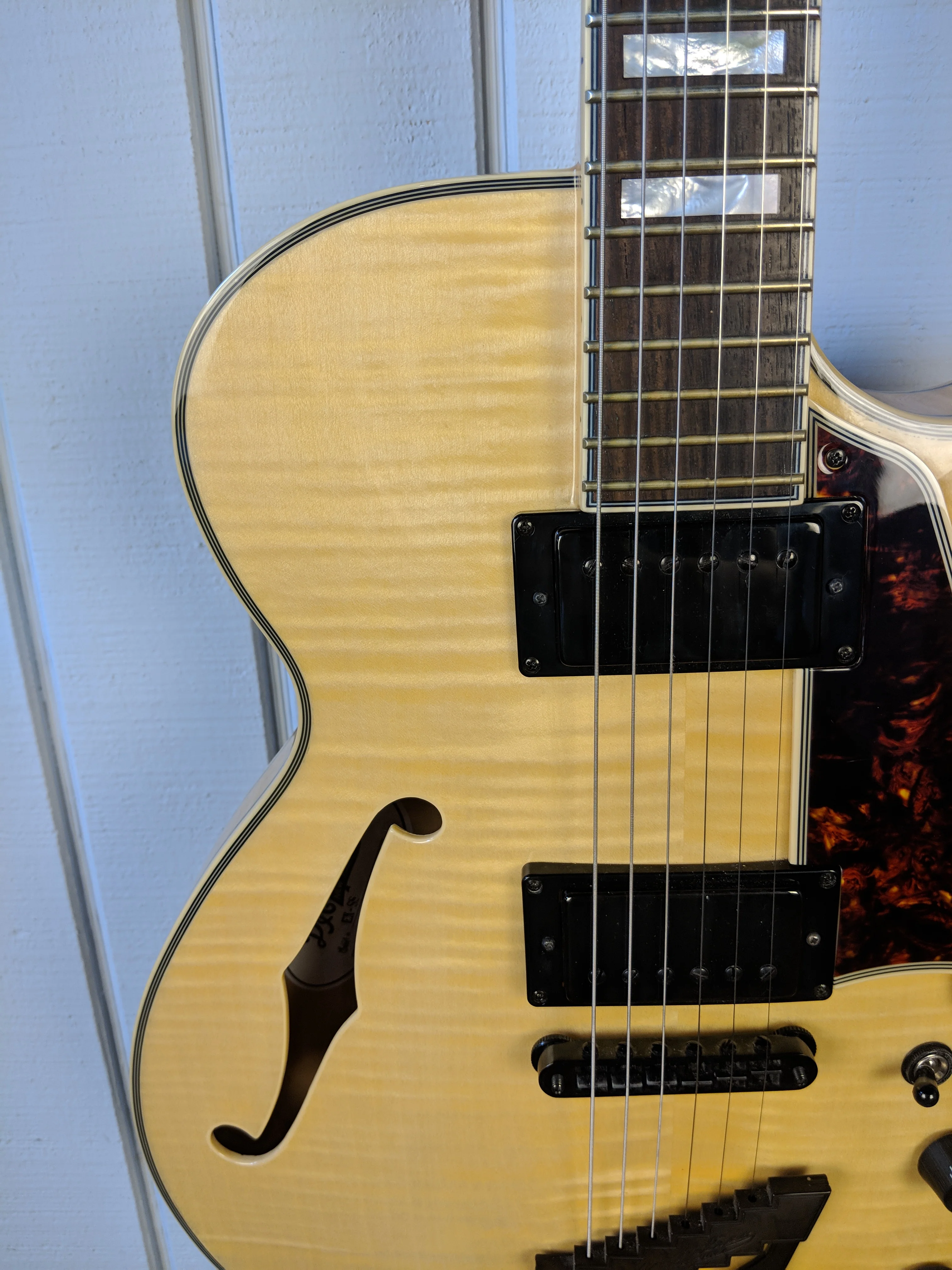 2016 D’Angelico Excel EX-SS Electric Guitar Natural Clear - Image 3